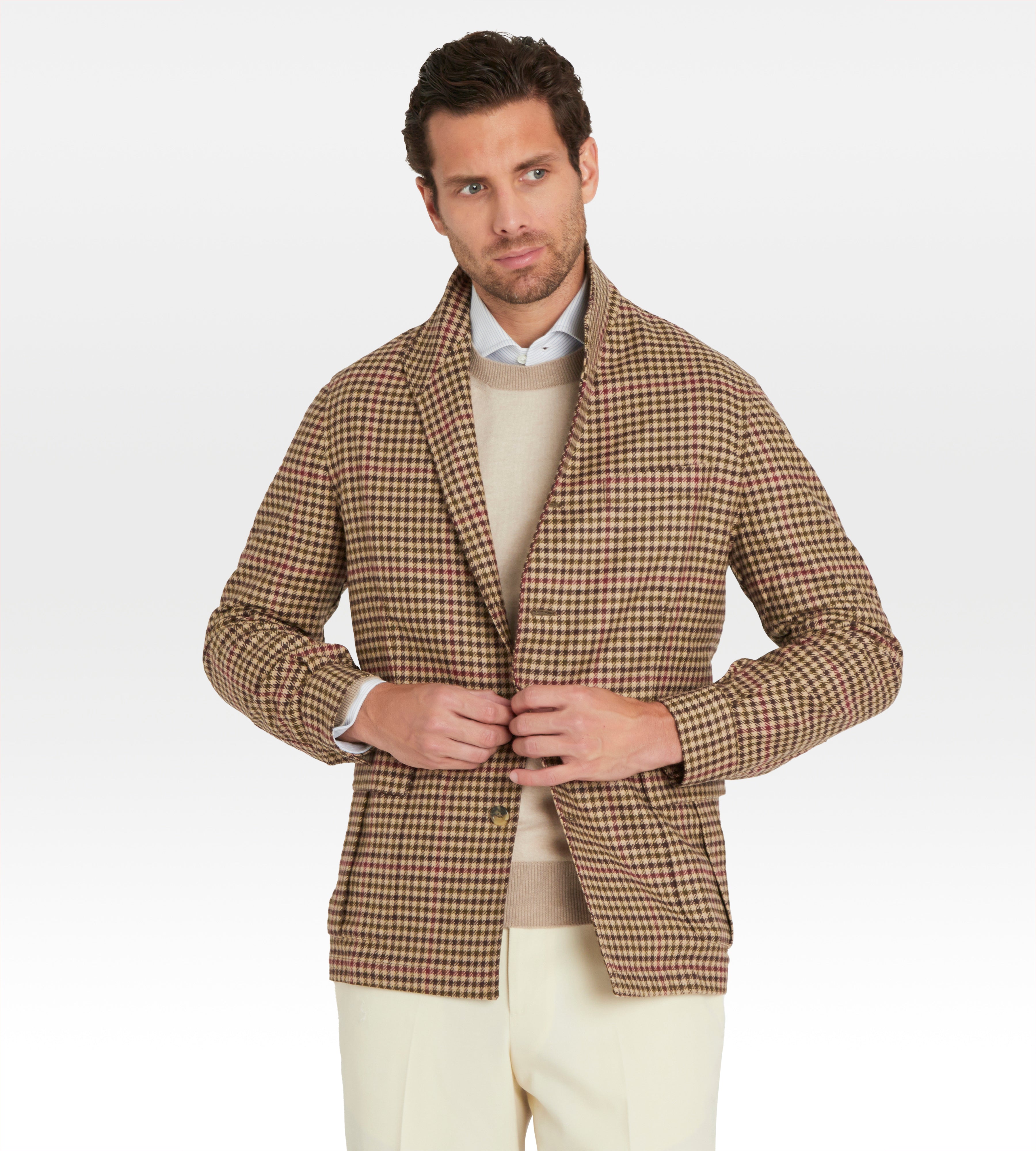 Teba classique à carreaux en laine & cachemire