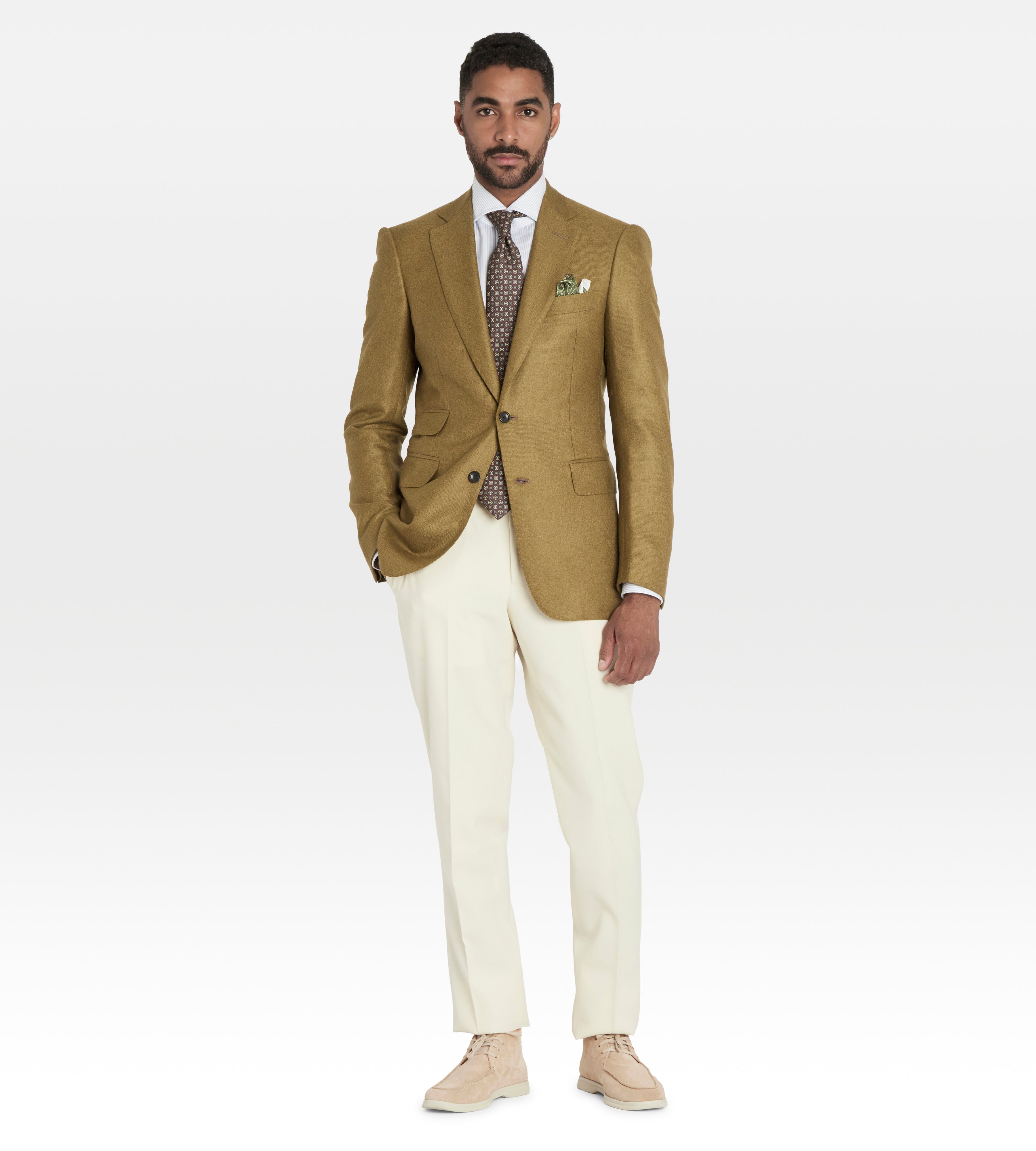 Veste verte en cachemire