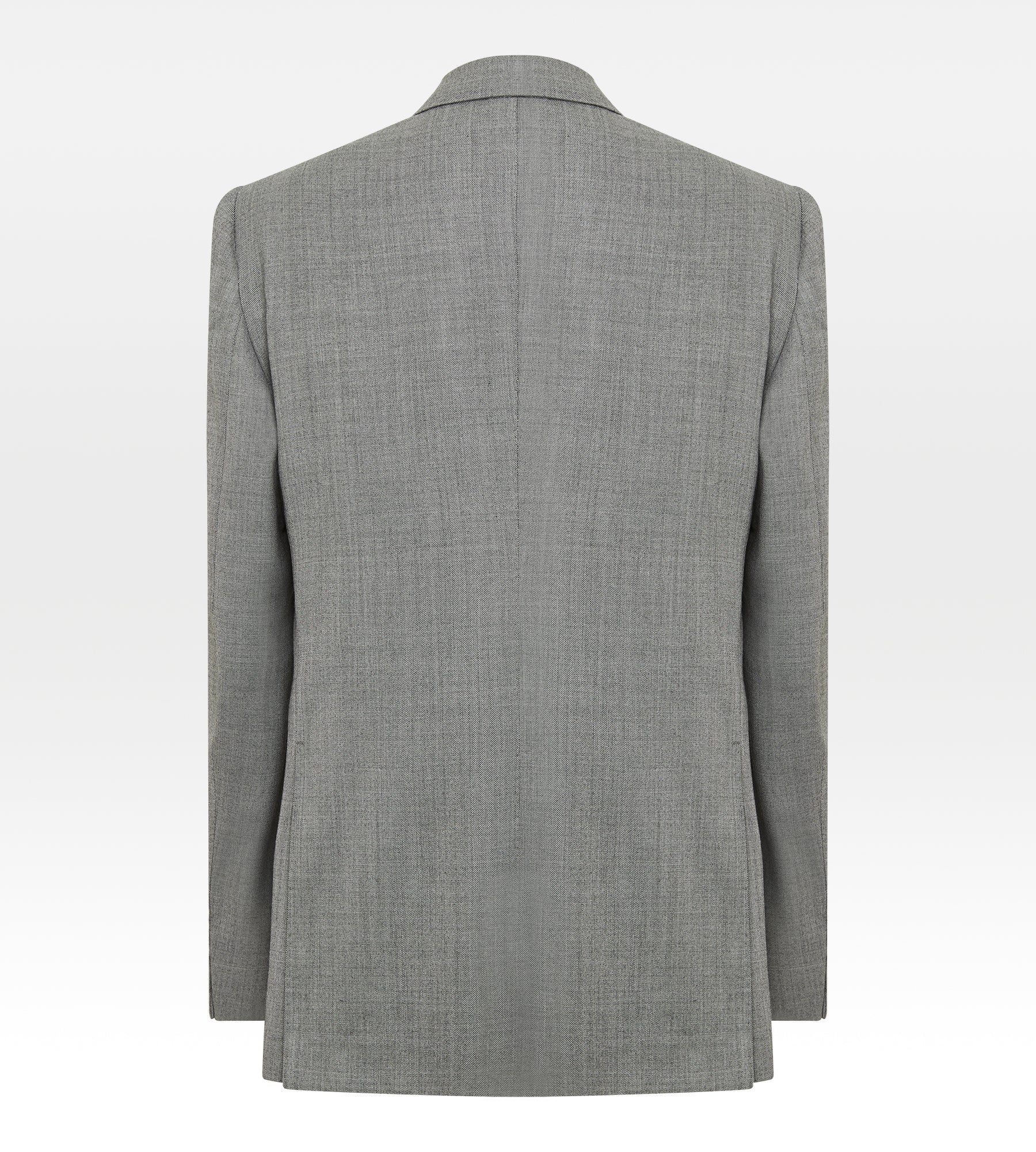 Costume croisé bas 6x1 gris en laine