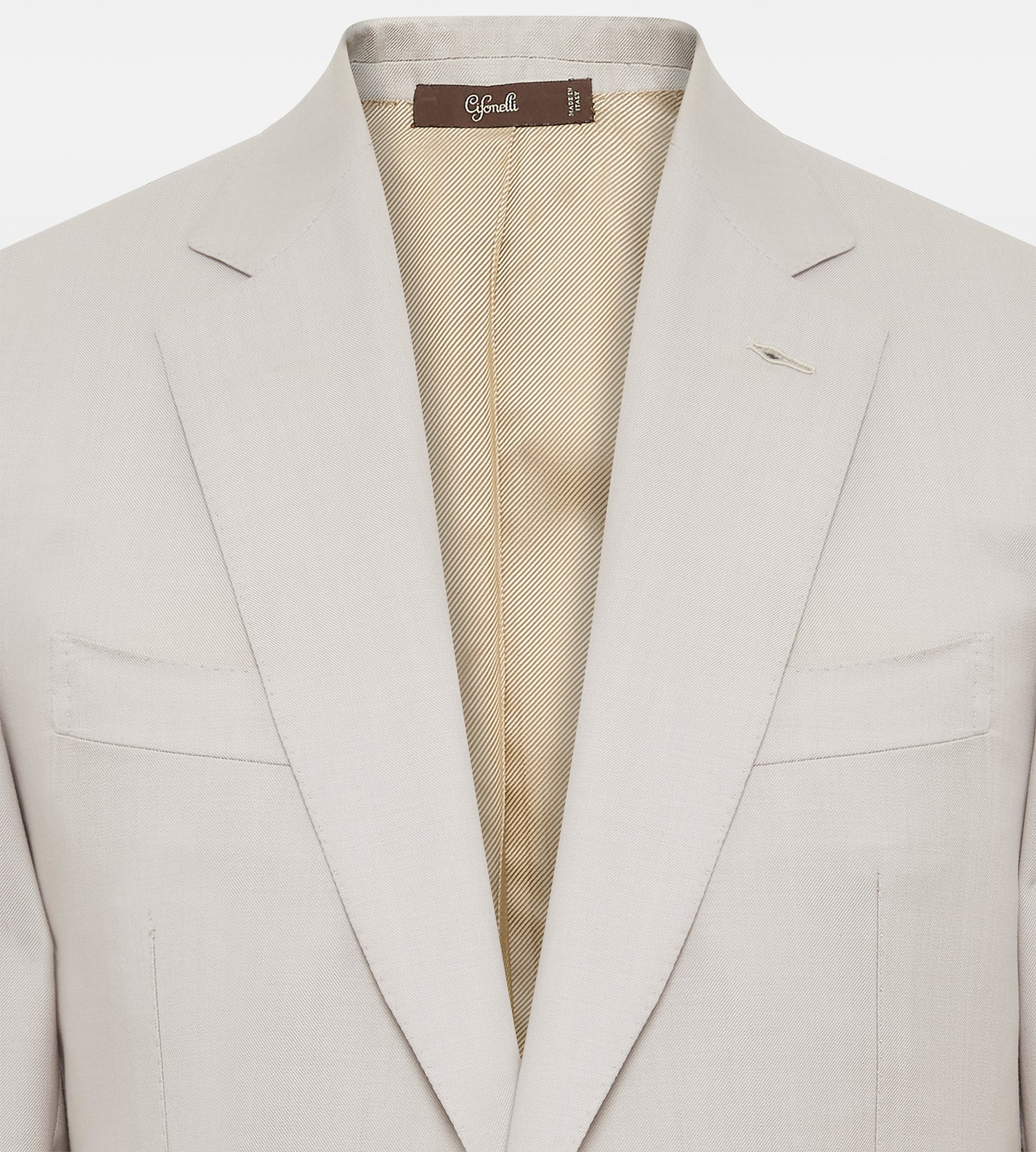 Costume beige en laine