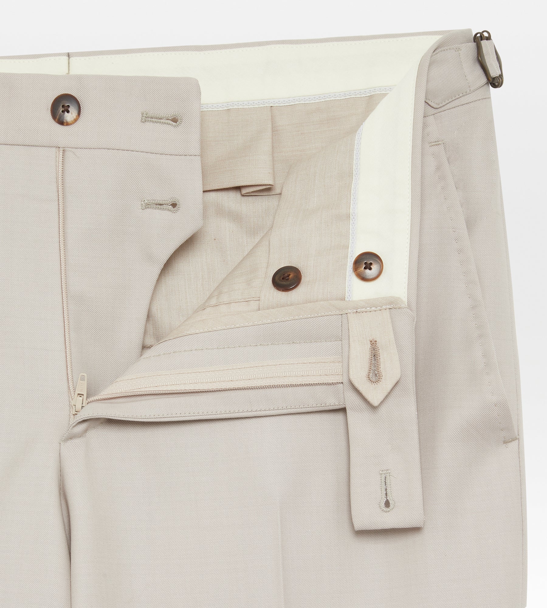 Costume beige en laine