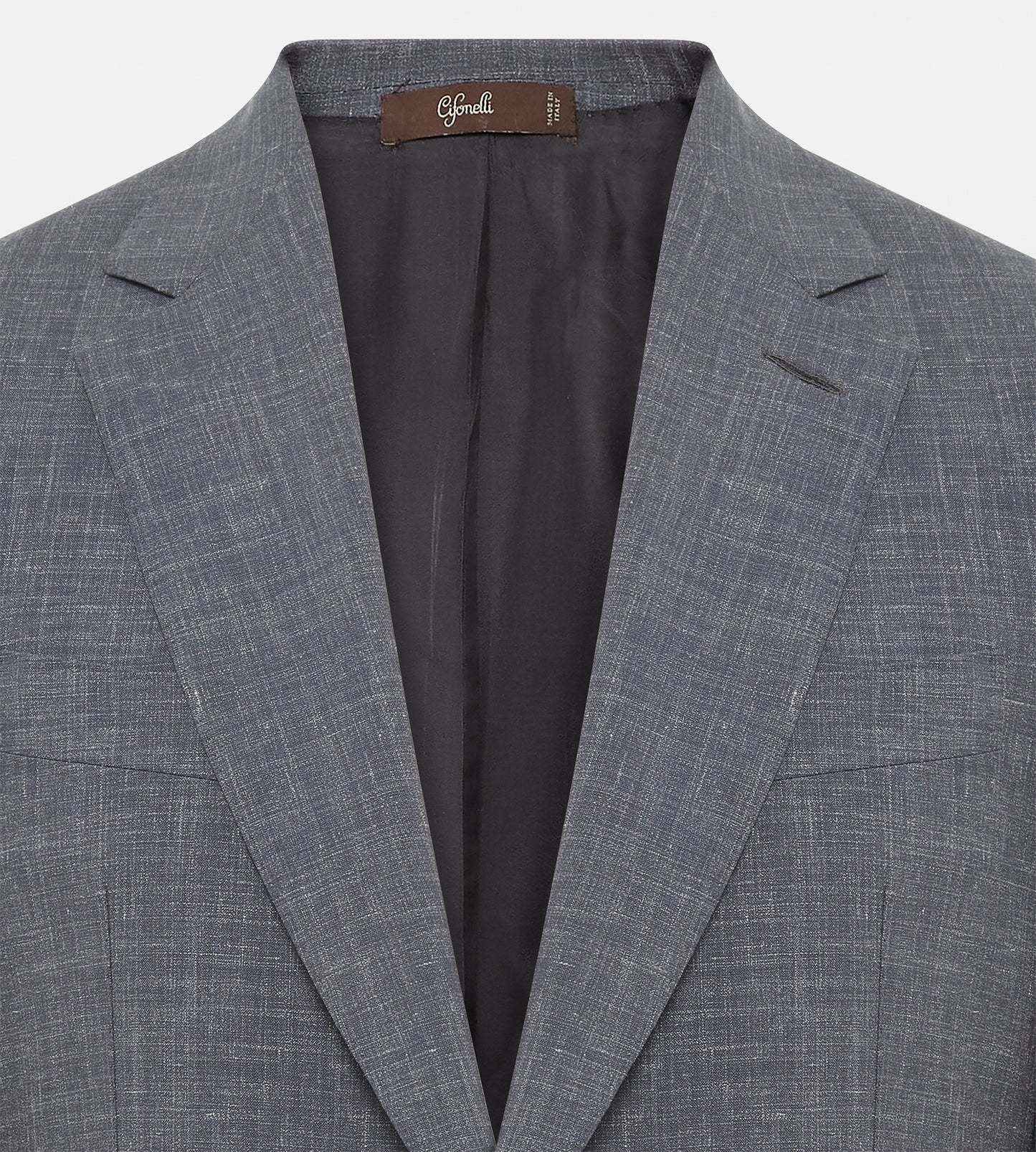 Costume en laine & lin gris