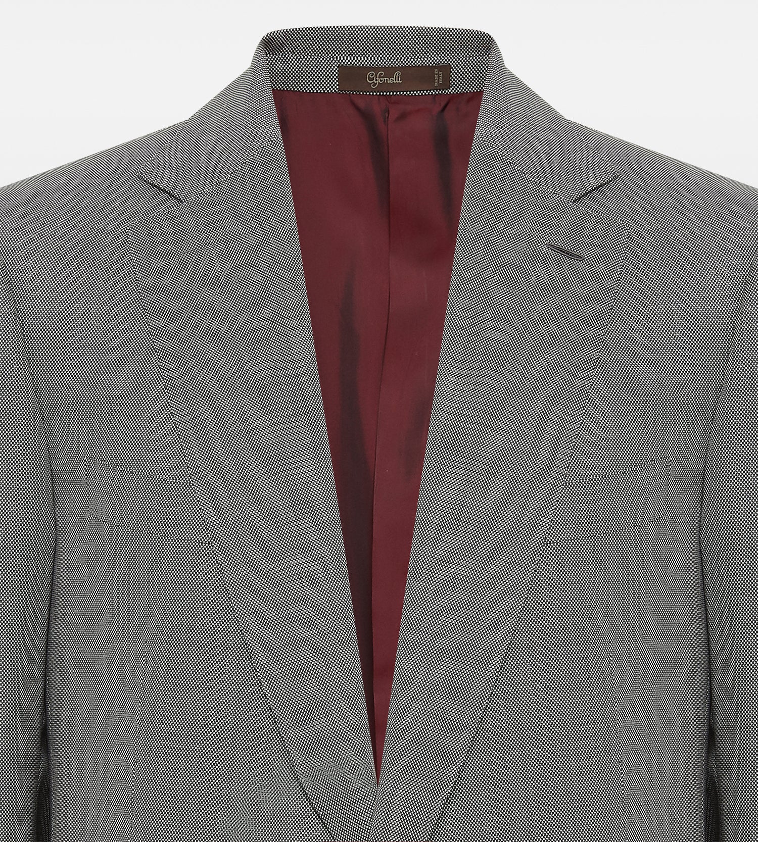 Costume pin head gris en laine