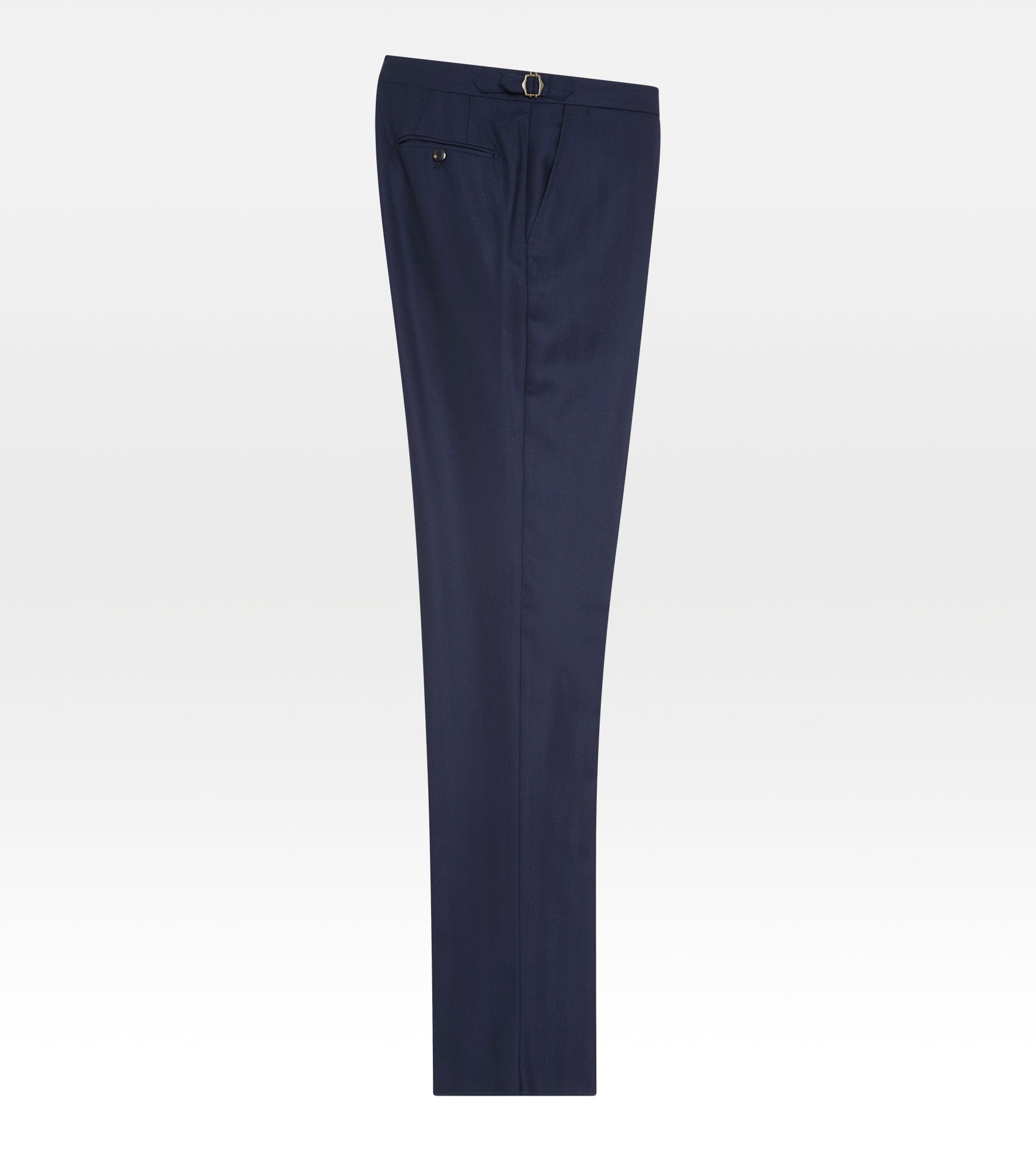 Costume bleu marine en laine & cachemire à motif chevrons