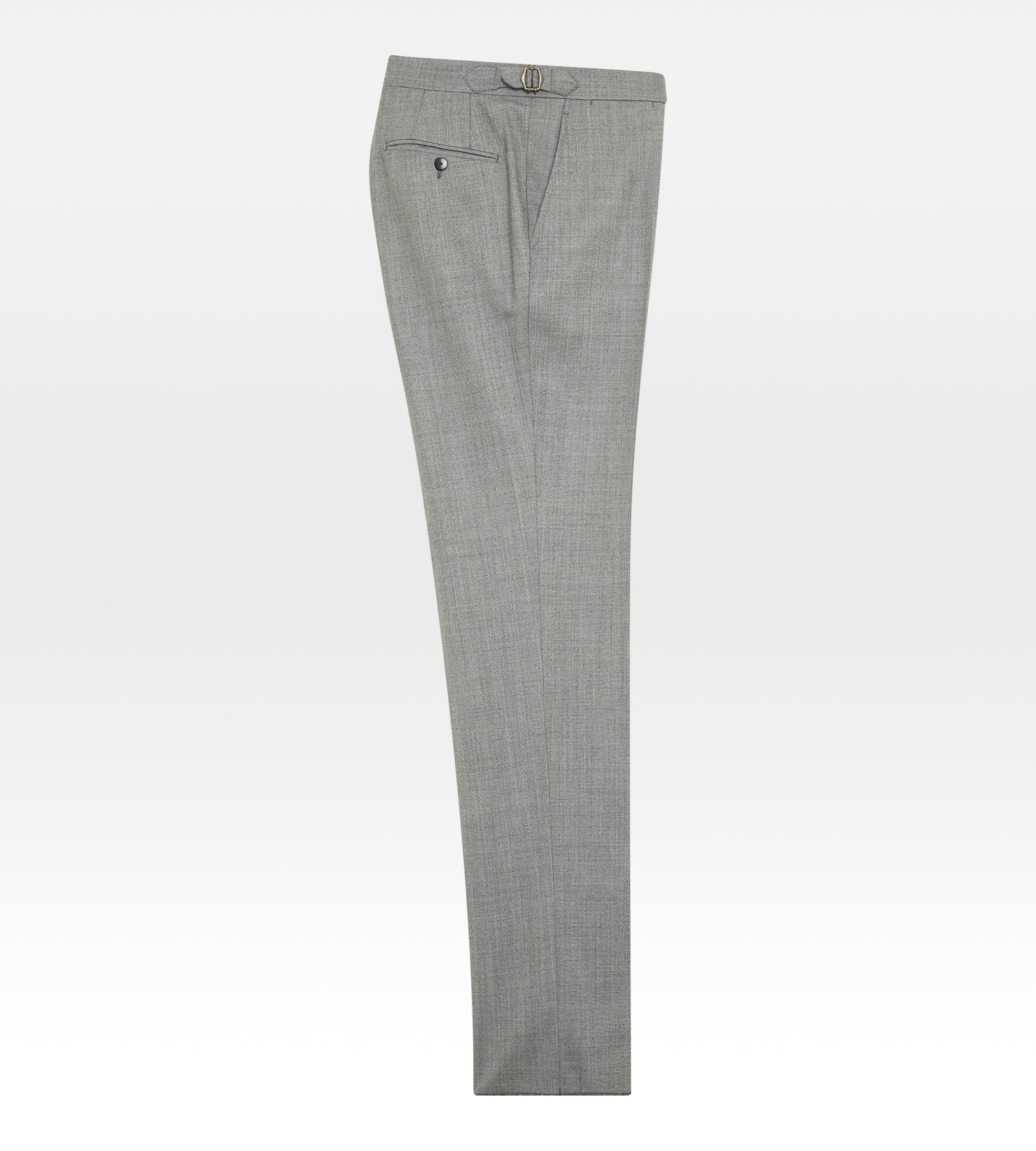 Costume croisé bas 6x1 gris en laine