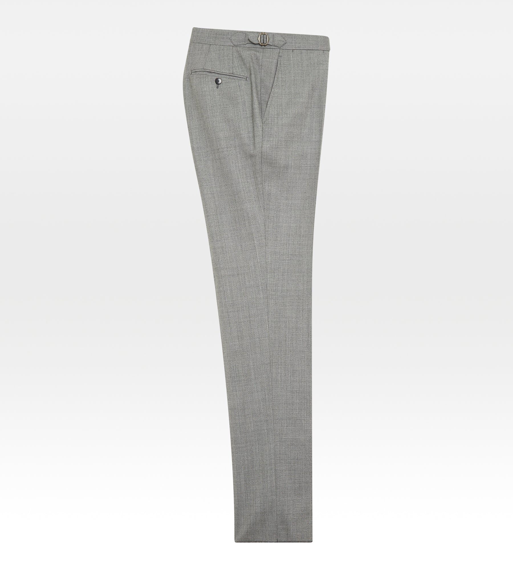 Costume croisé bas 6x1 gris en laine