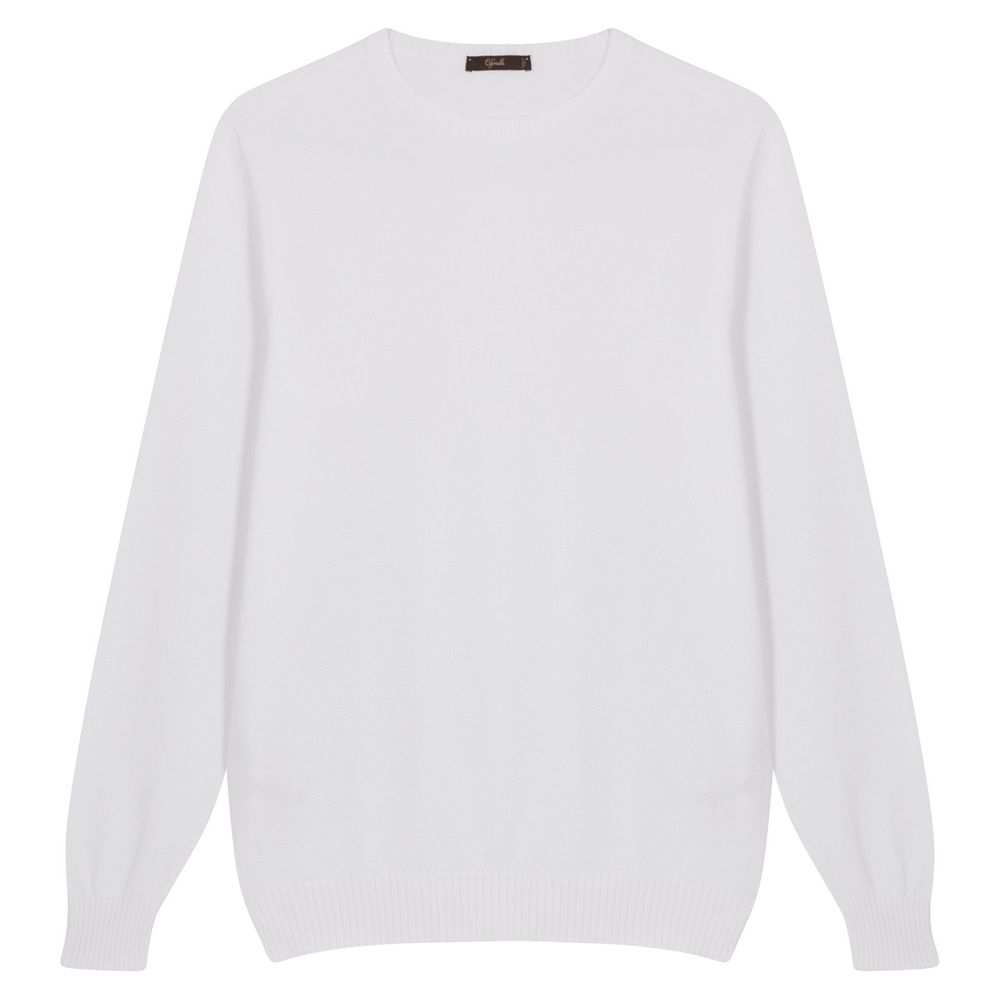 Pull en coton blanc