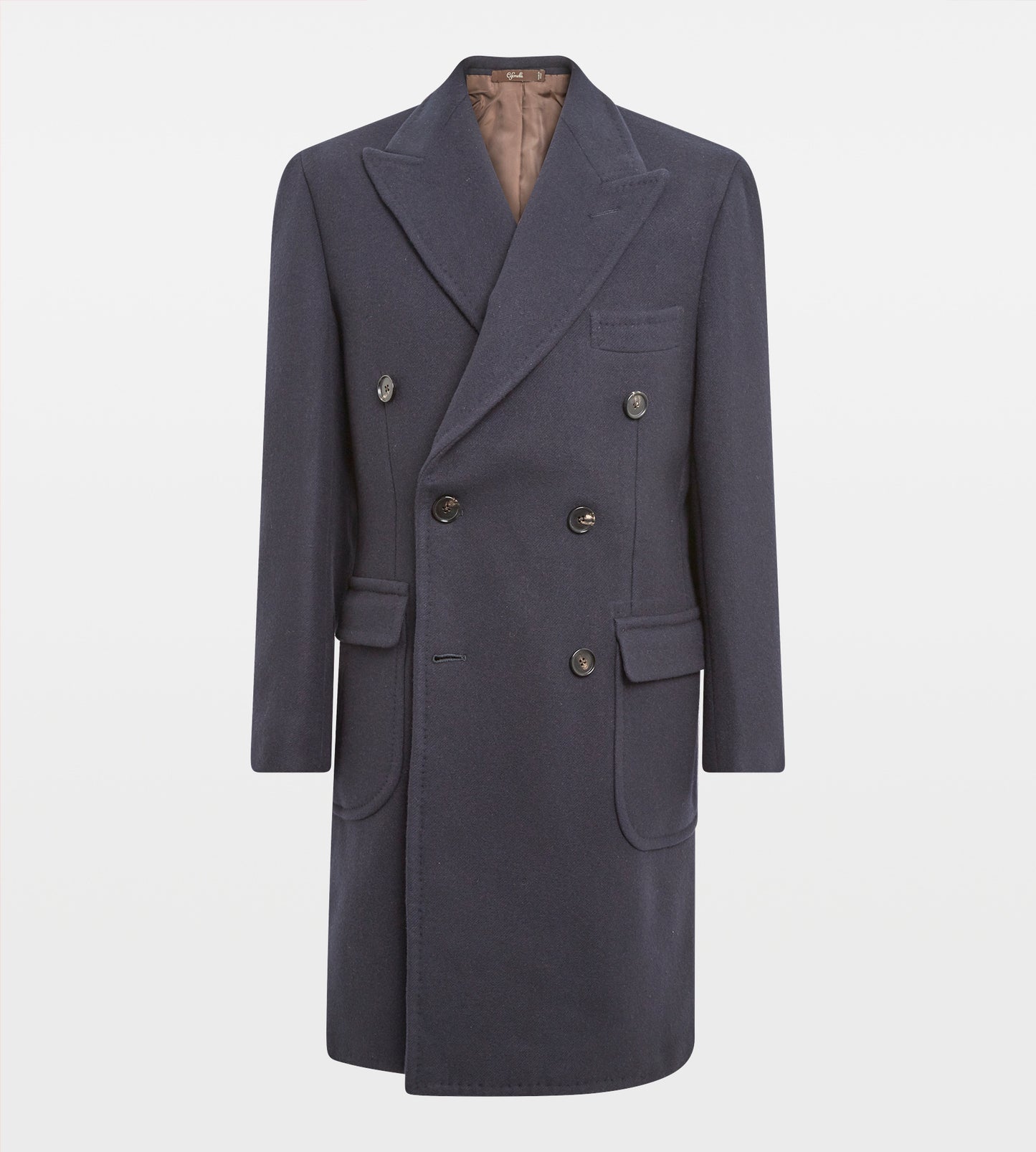 Manteaux croisé en laine bleu marine