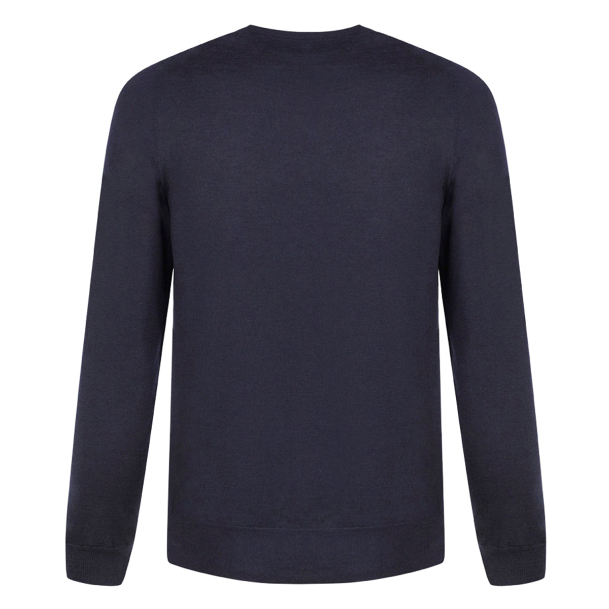 Pull col V en cachemire & soie bleu marine