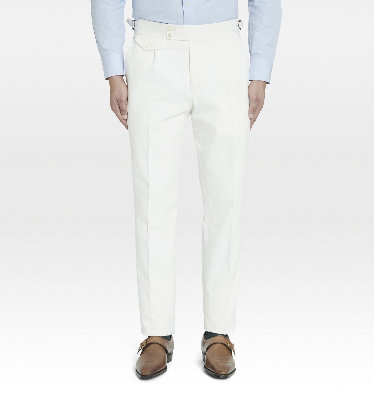 Pantalon en coton blanc