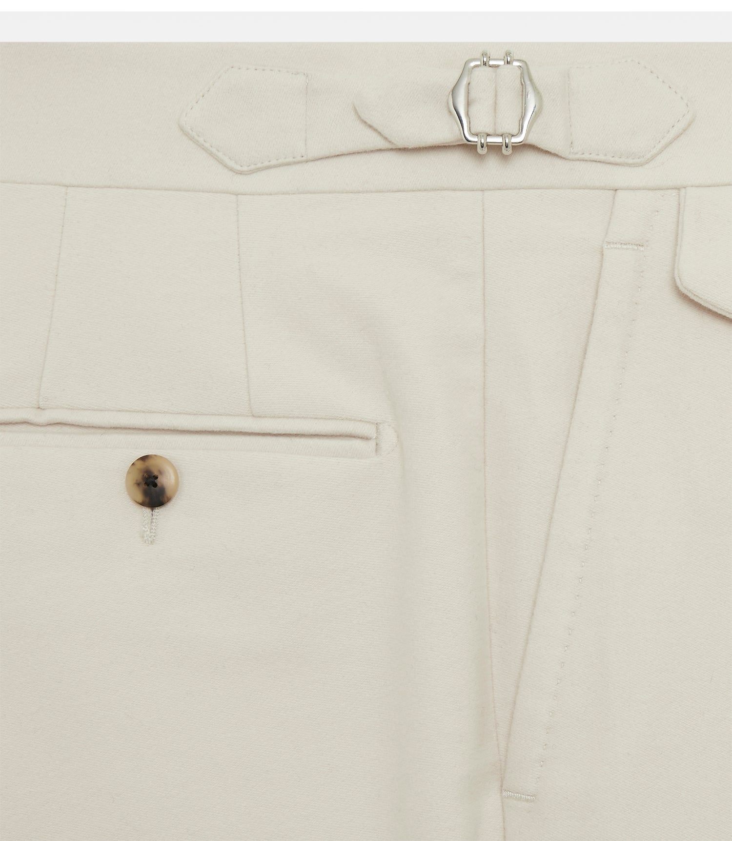 Pantalon en coton moleskine beige