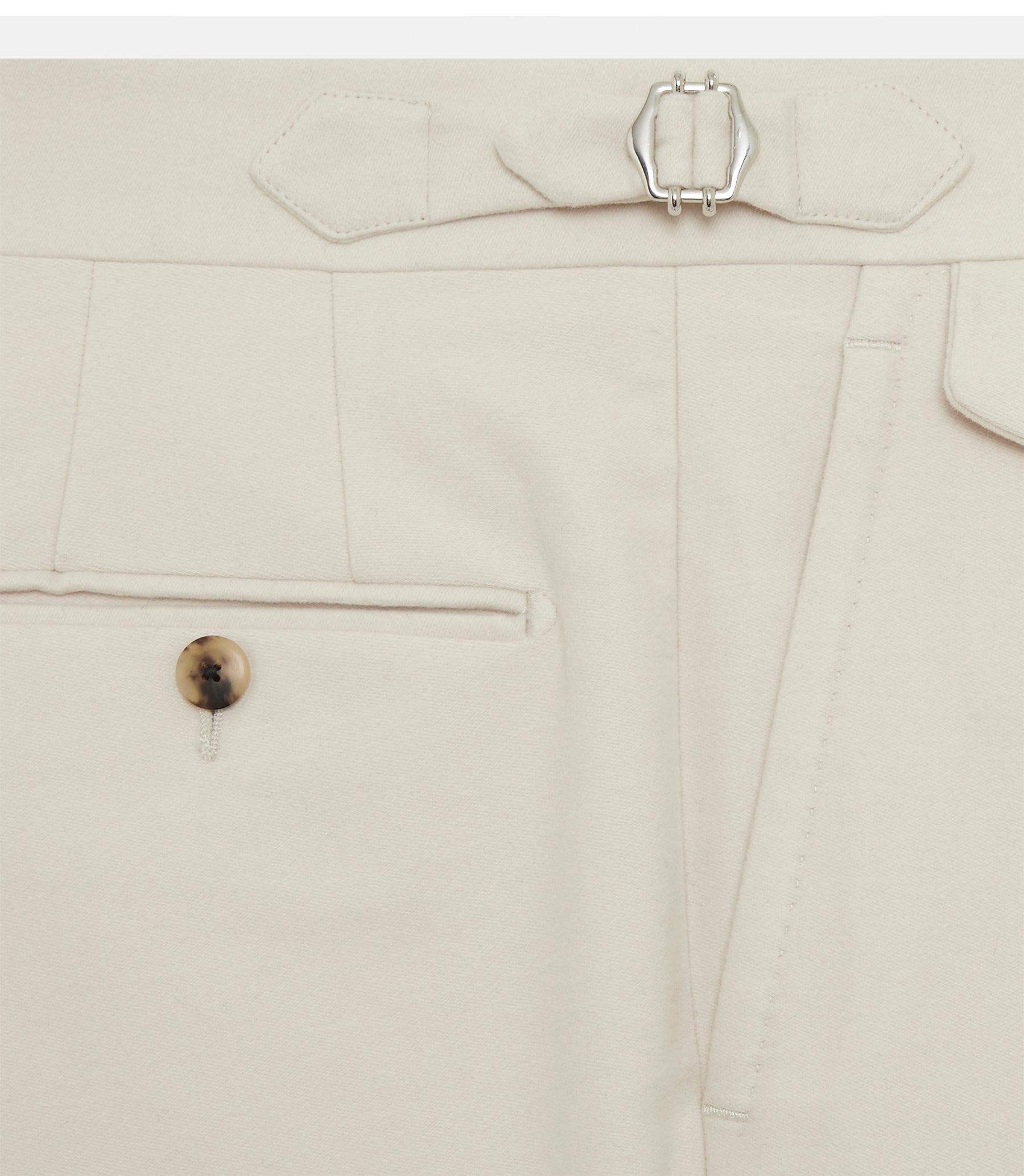 Pantalon en coton moleskine beige