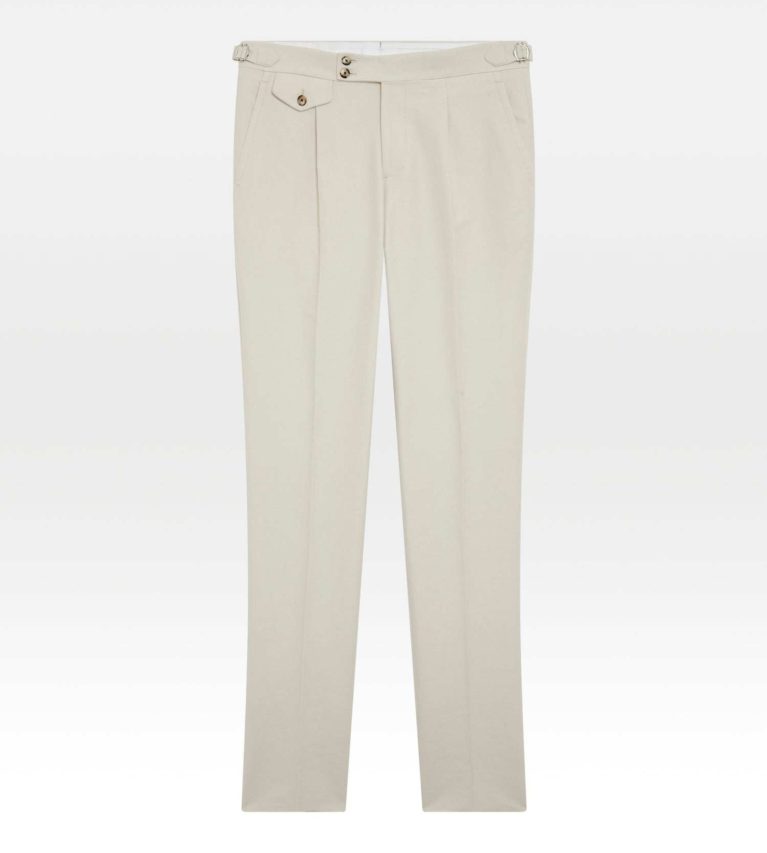 Pantalon en coton moleskine beige