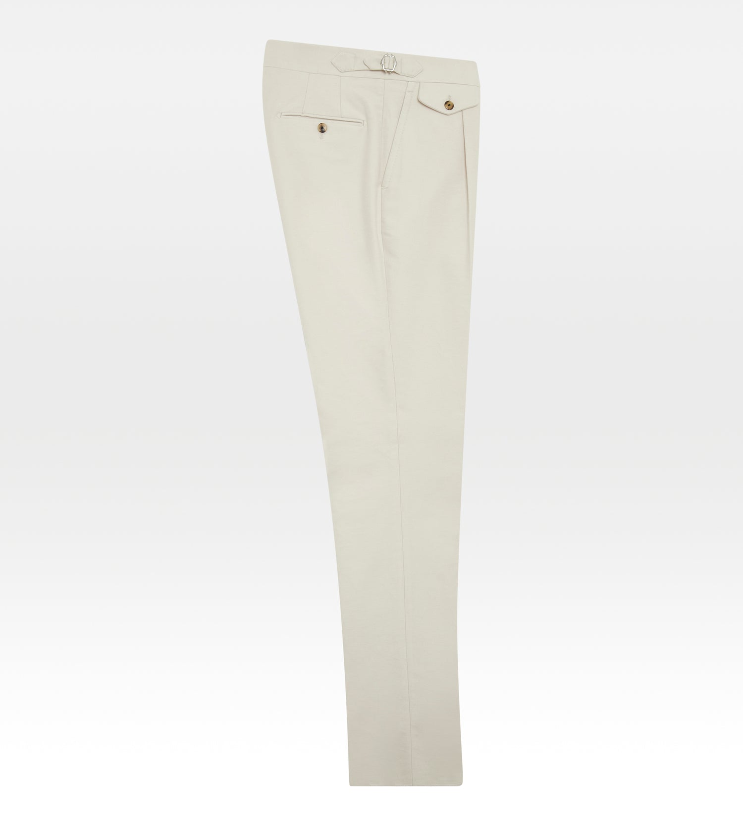 Pantalon en coton moleskine beige