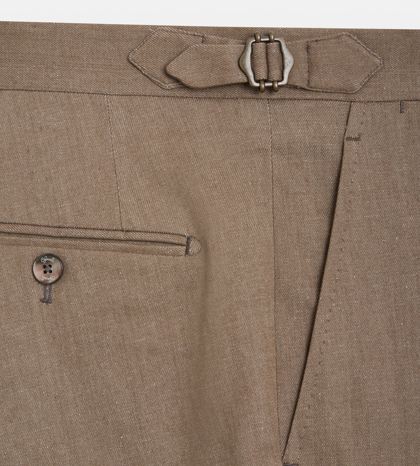 Pantalon en coton camel