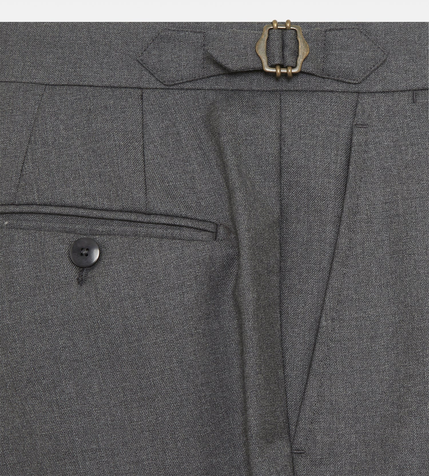 Pantalon en laine gris foncé