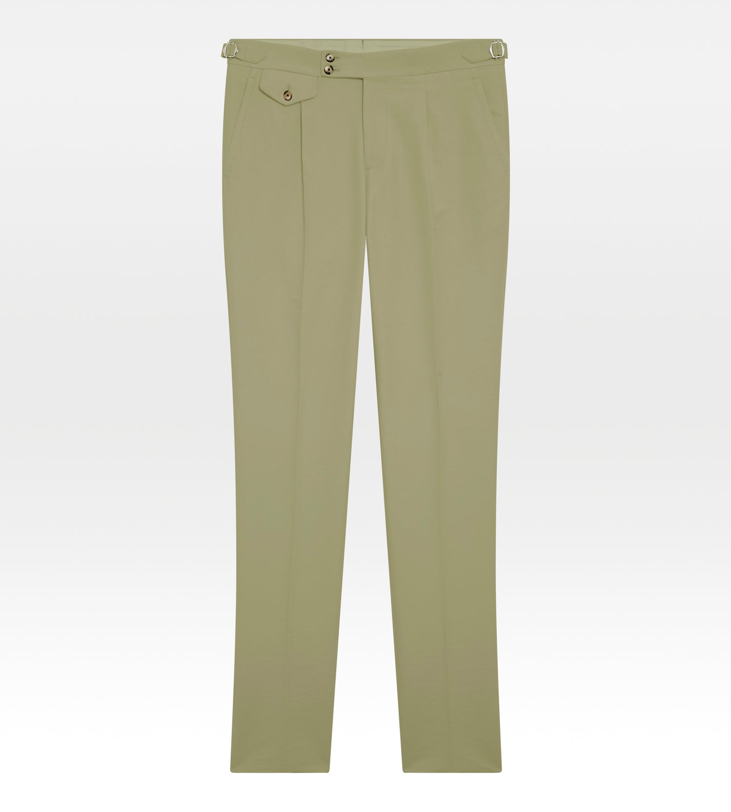 Pantalon en laine kaki