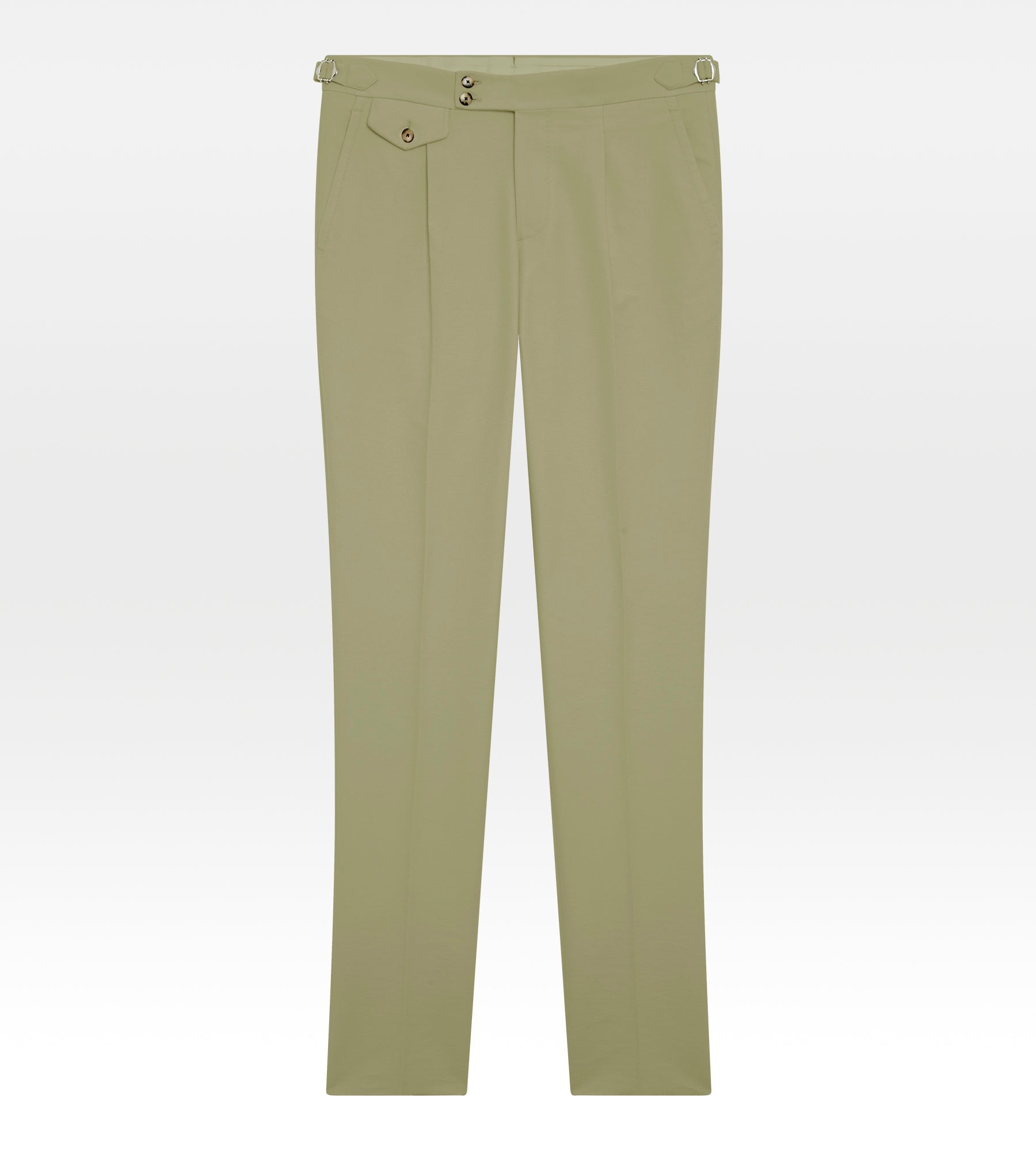 Pantalon en laine kaki