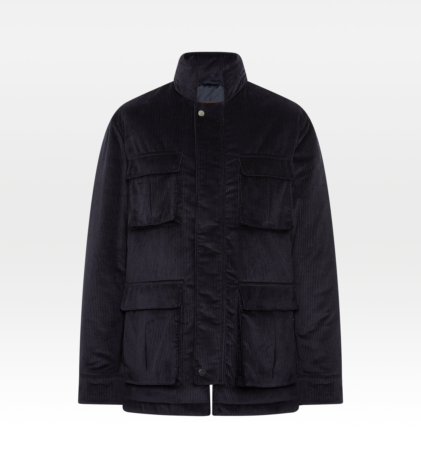 Veste en velours côtelé bleu marine