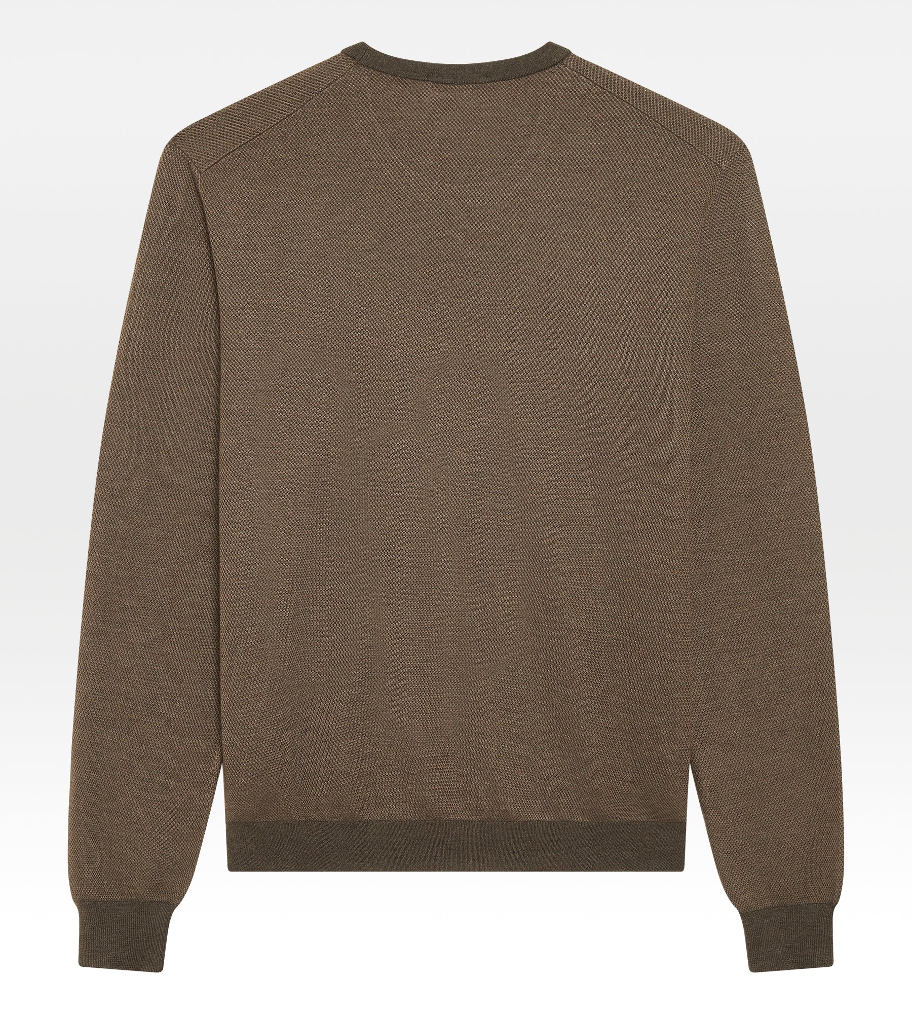 Pull fin en cachemire & soie marron