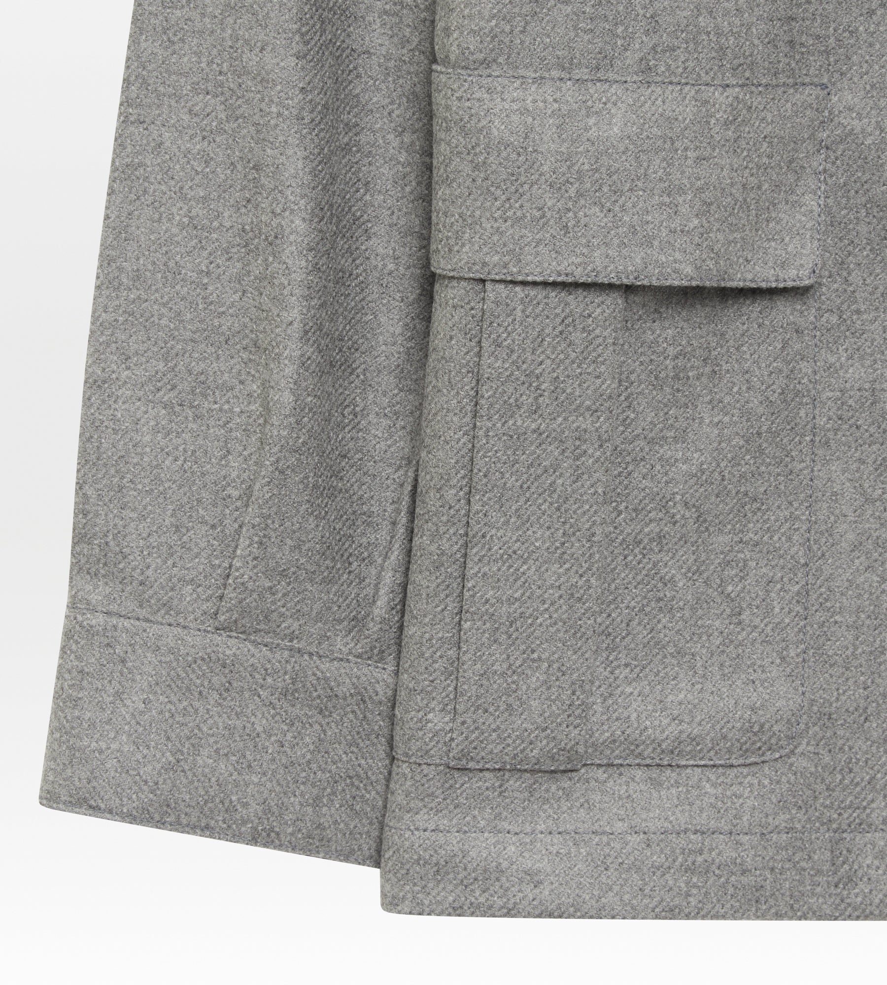 Teba classique en laine & cachemire gris