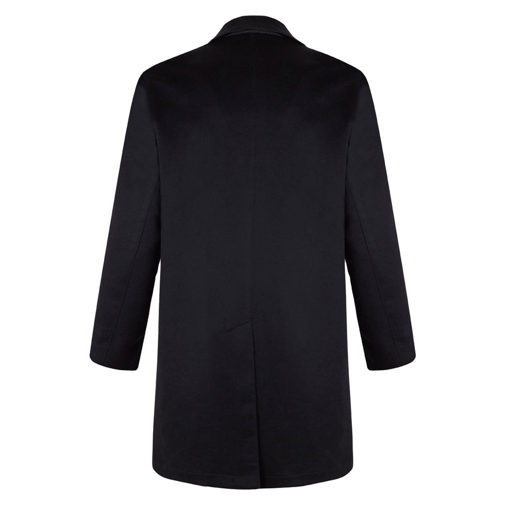 Trench réversible en cachemire noir