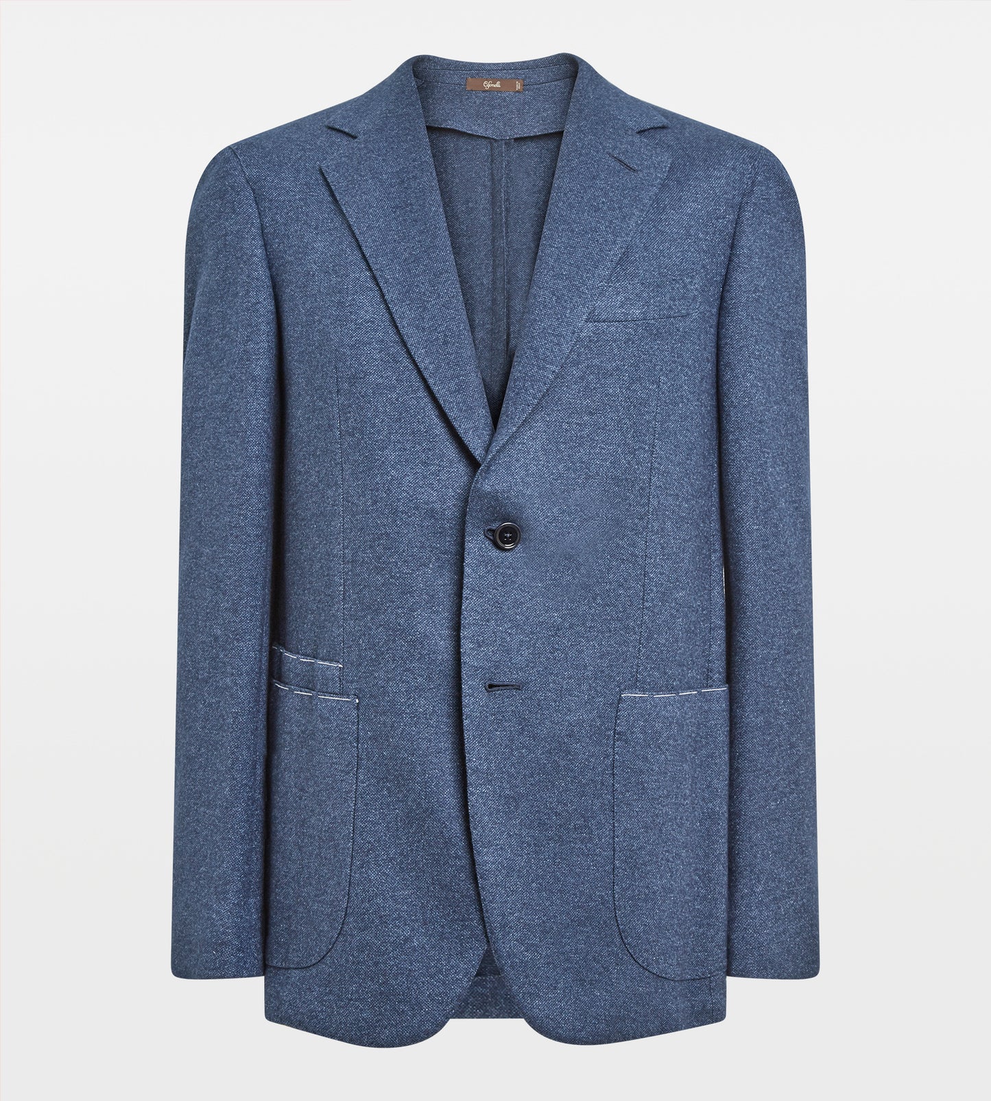 Veste en jersey de soie et cachemire bleu