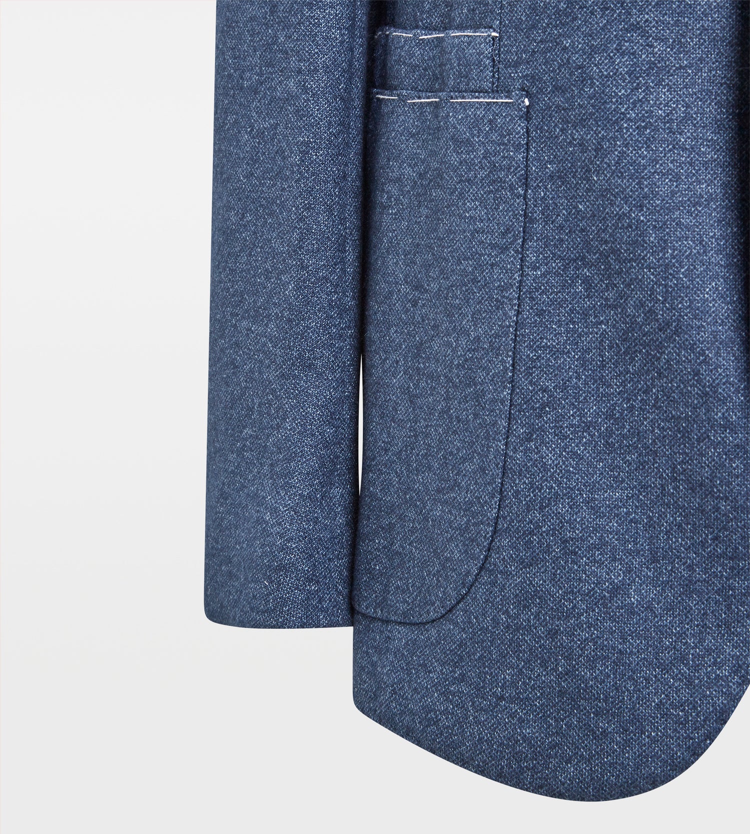 Veste bleue en jersey de soie & cachemire