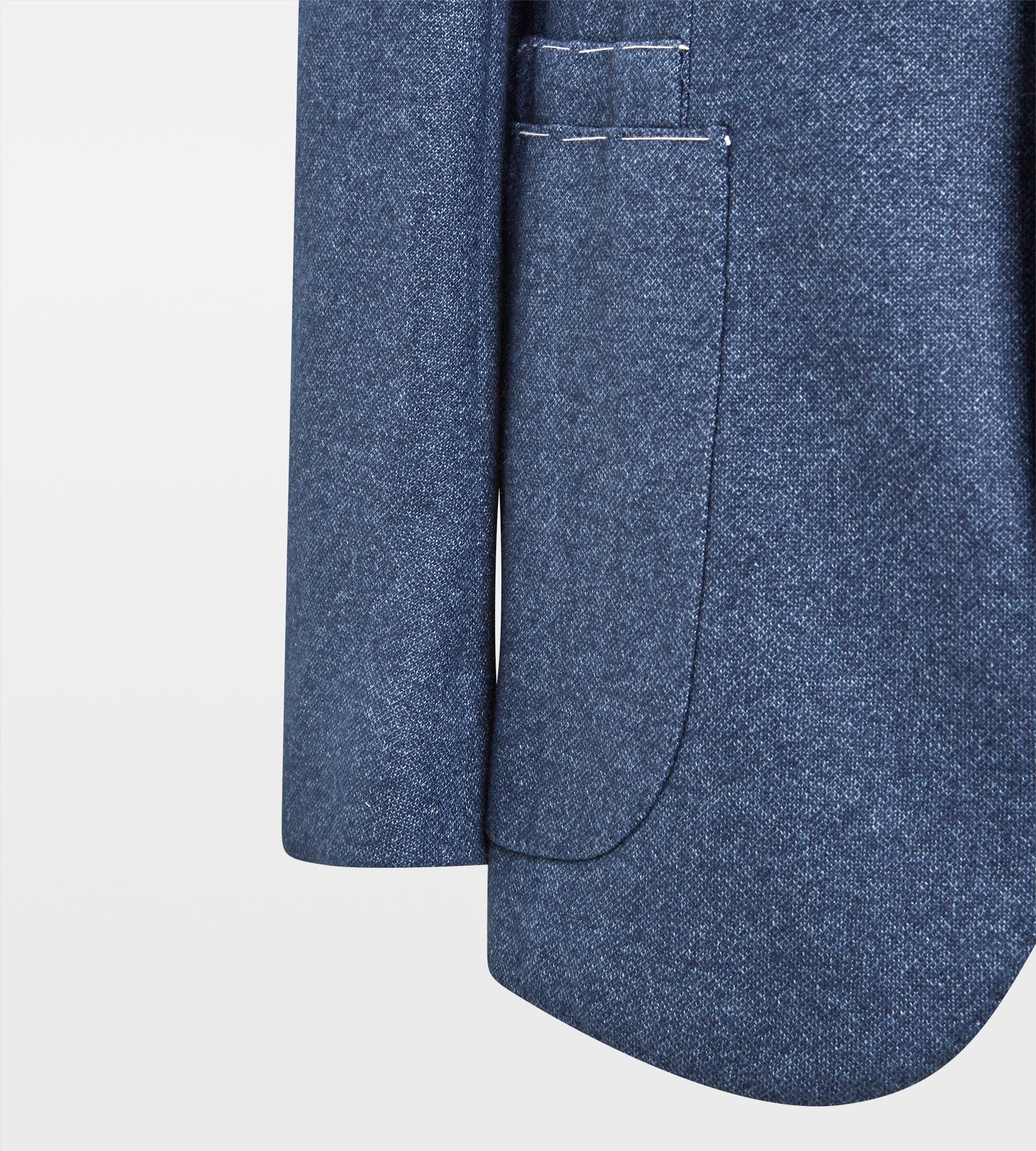 Veste bleue en jersey de soie & cachemire