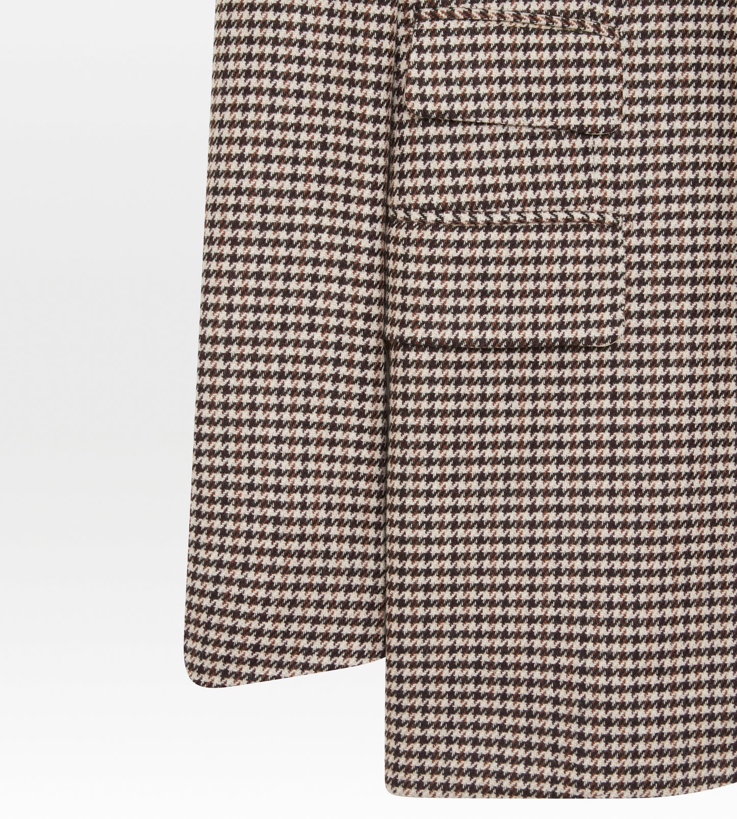Veste en laine & cachemire pied-de-poule