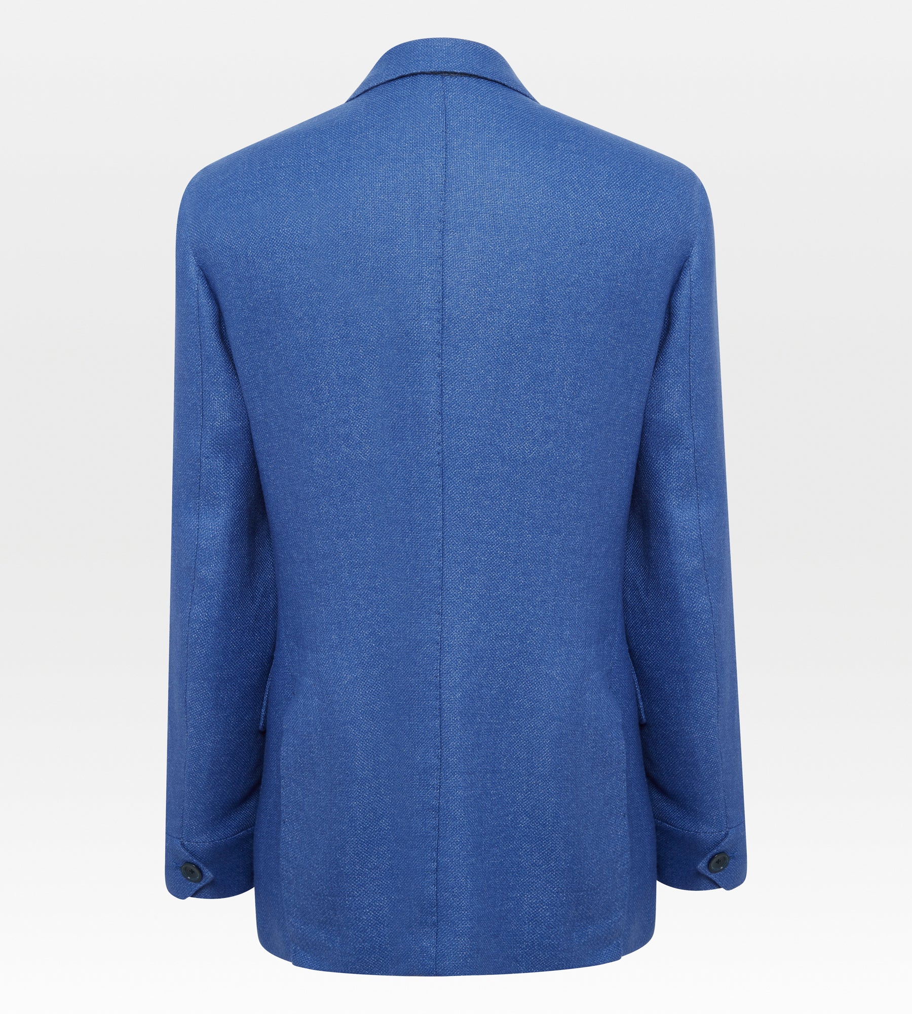 Veste Lorenzo bleue en laine & lin
