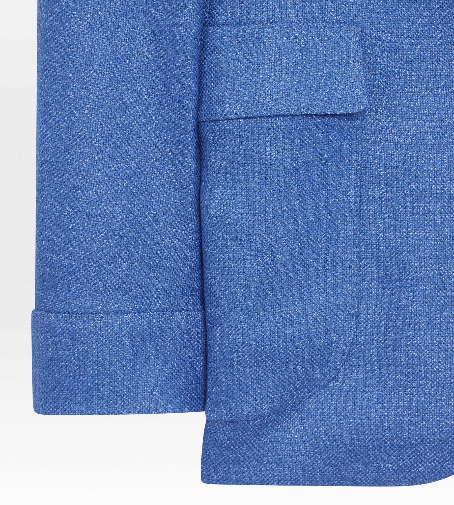 Veste Lorenzo bleue en laine & lin