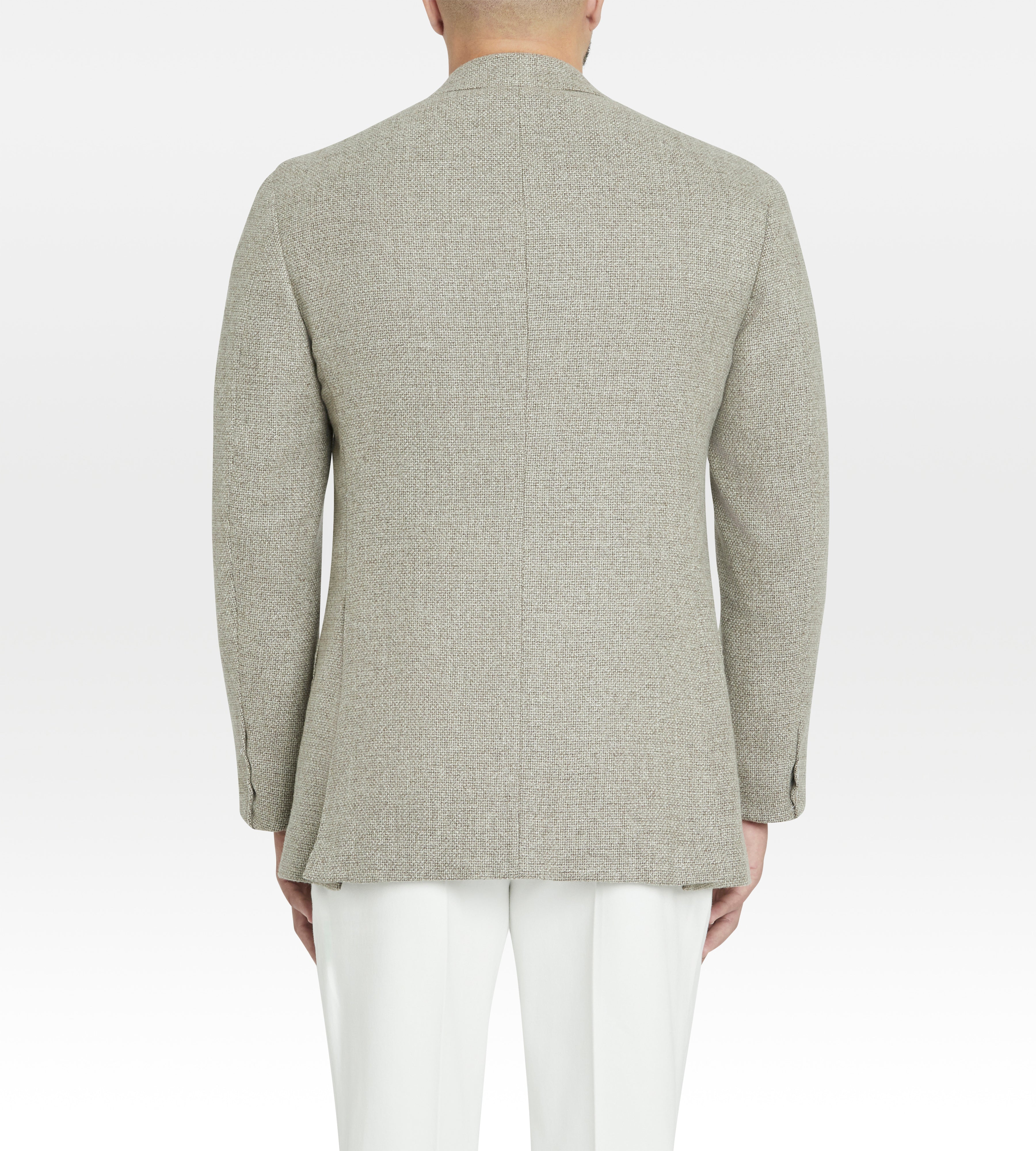 Veste beige en mélange de laine