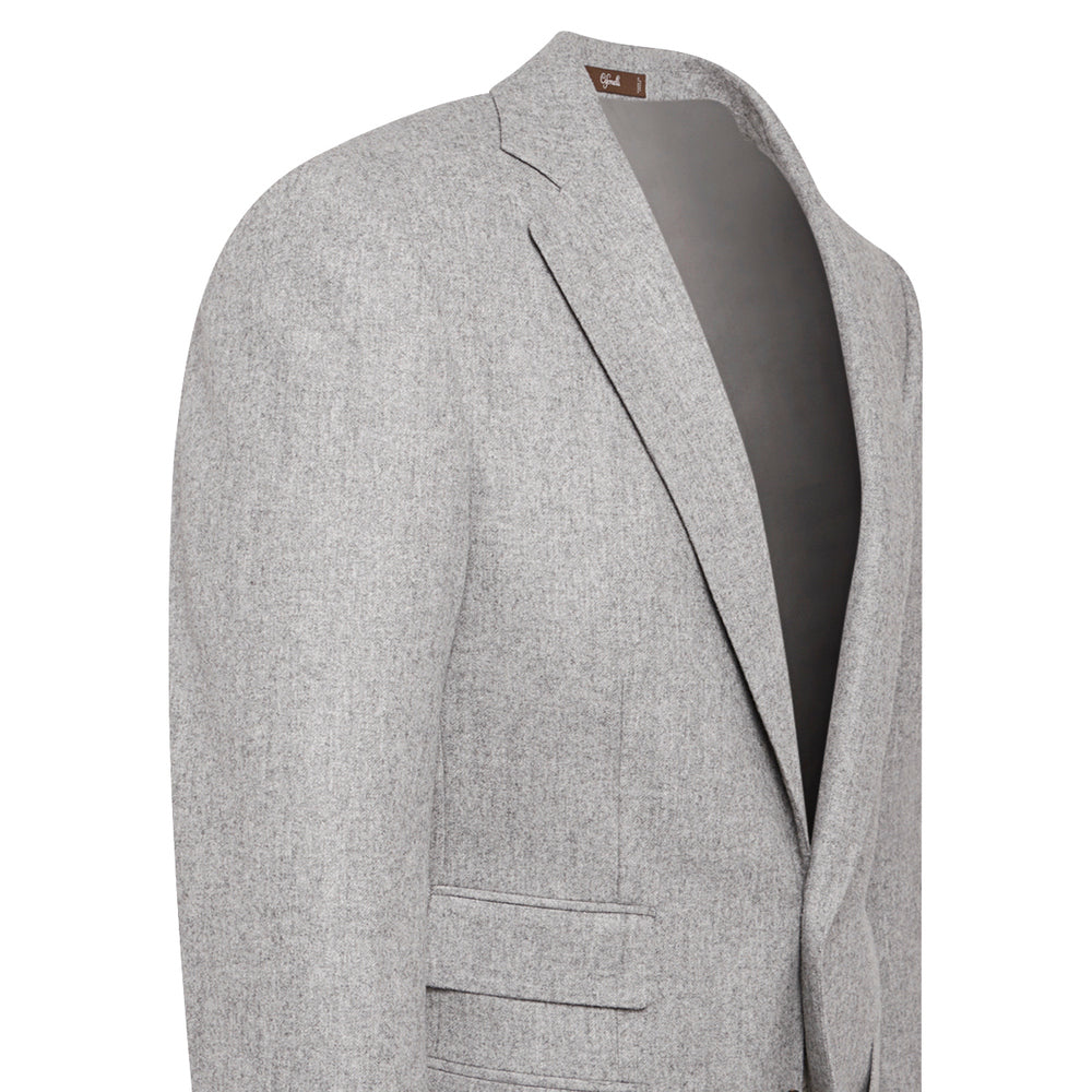 Veste en laine gris clair