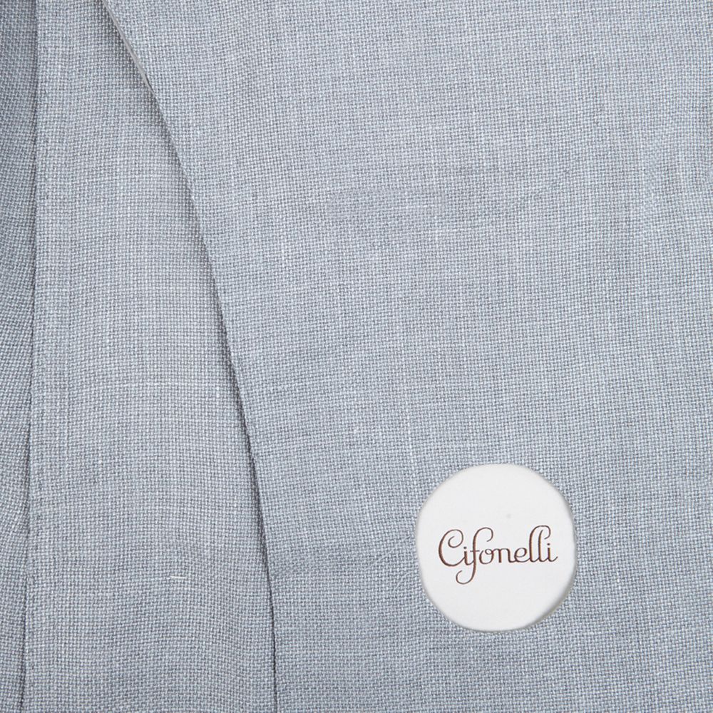 Veste en laine, soie & lin gris perle