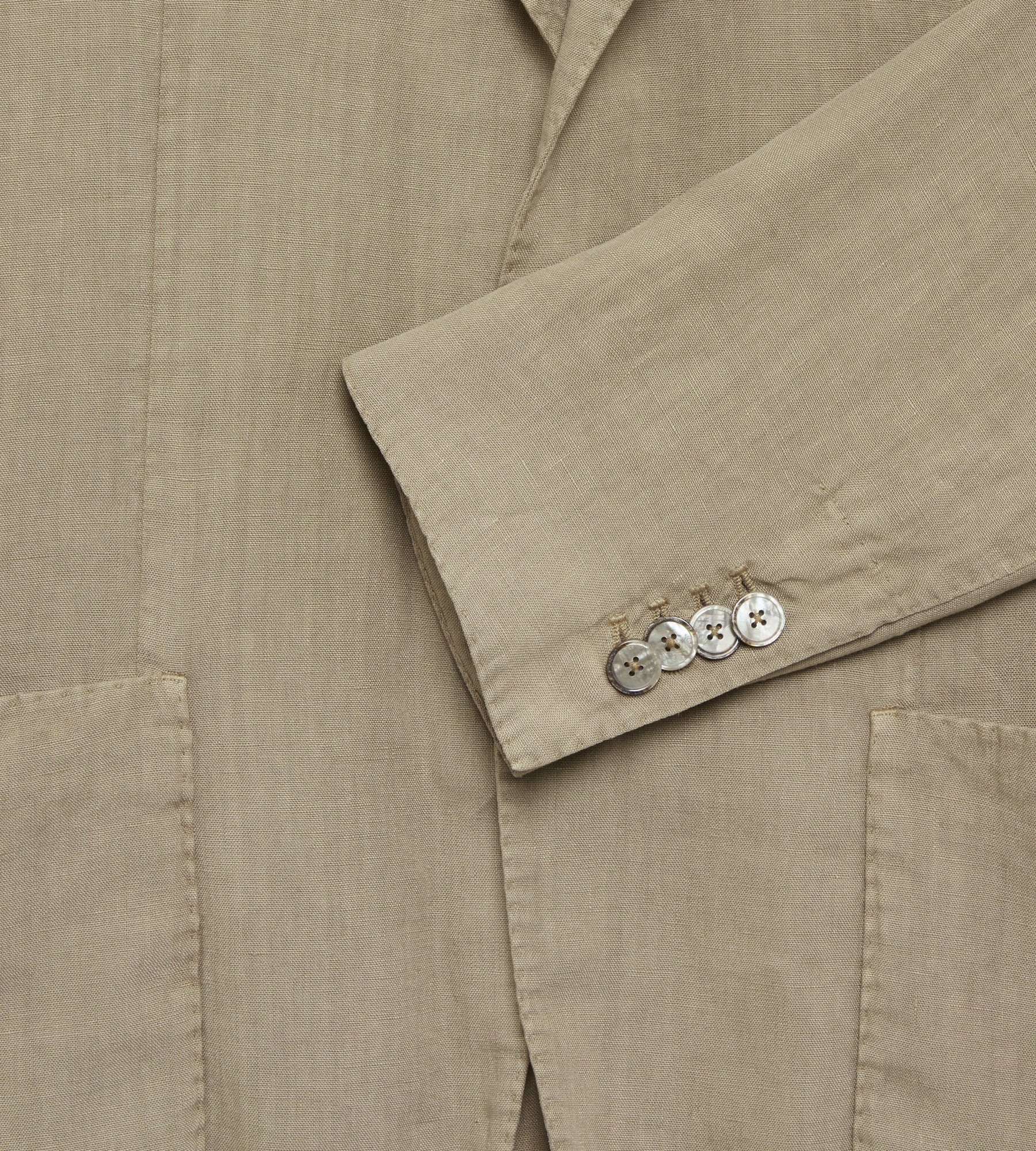 Veste déstructurée beige en lin