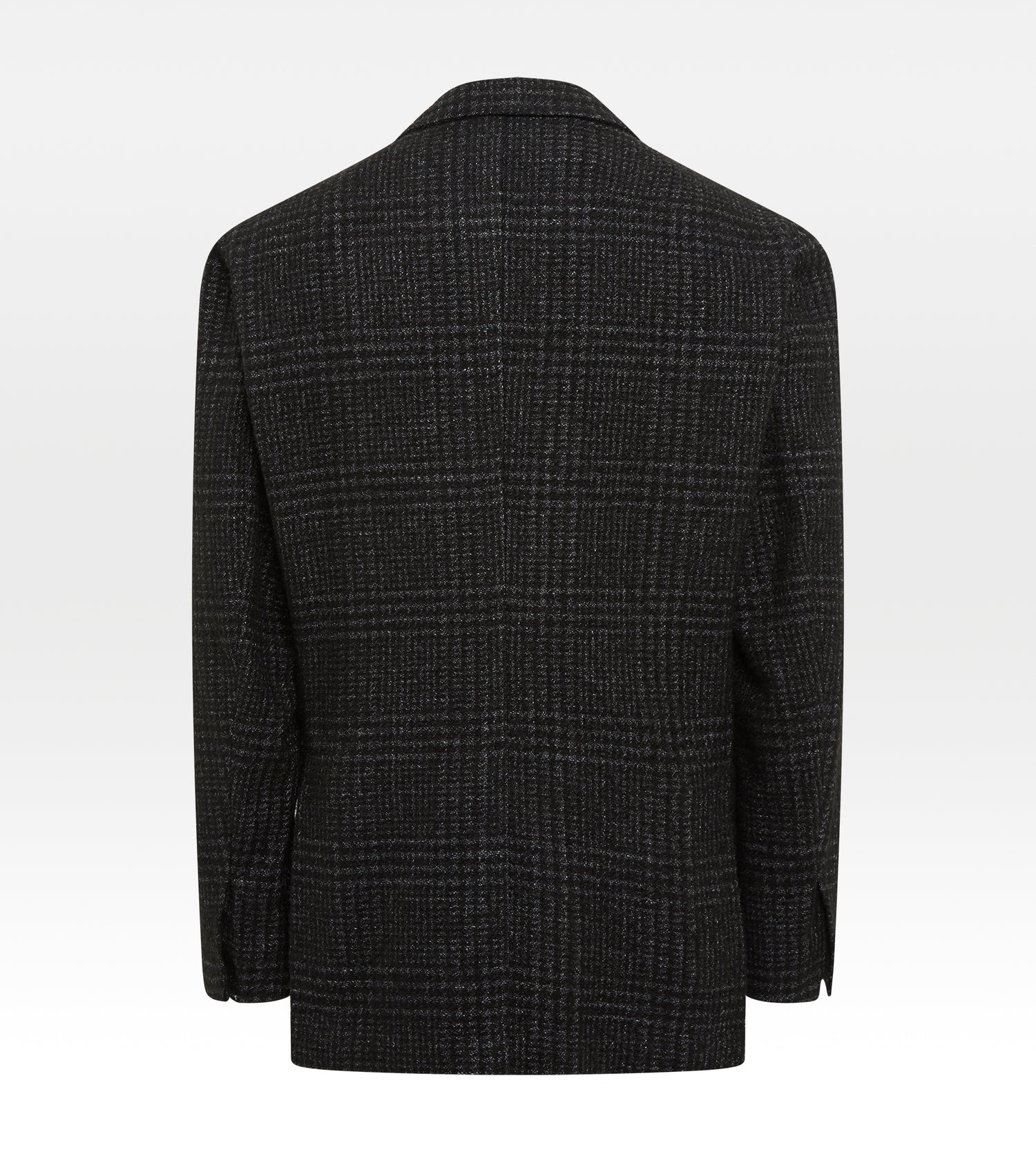 Veste noire en cachemire à motif Prince de Galles