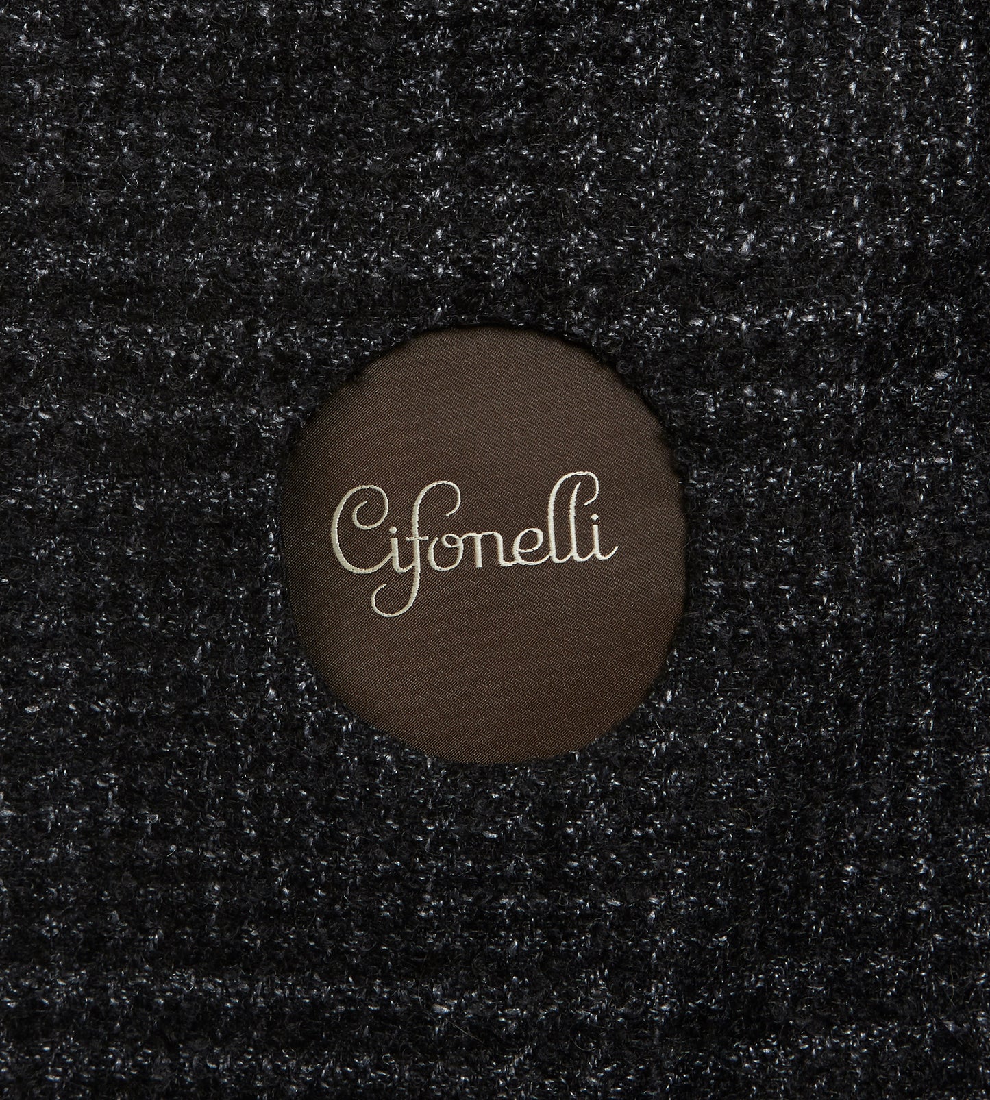 Veste en cachemire noir Prince de Galles