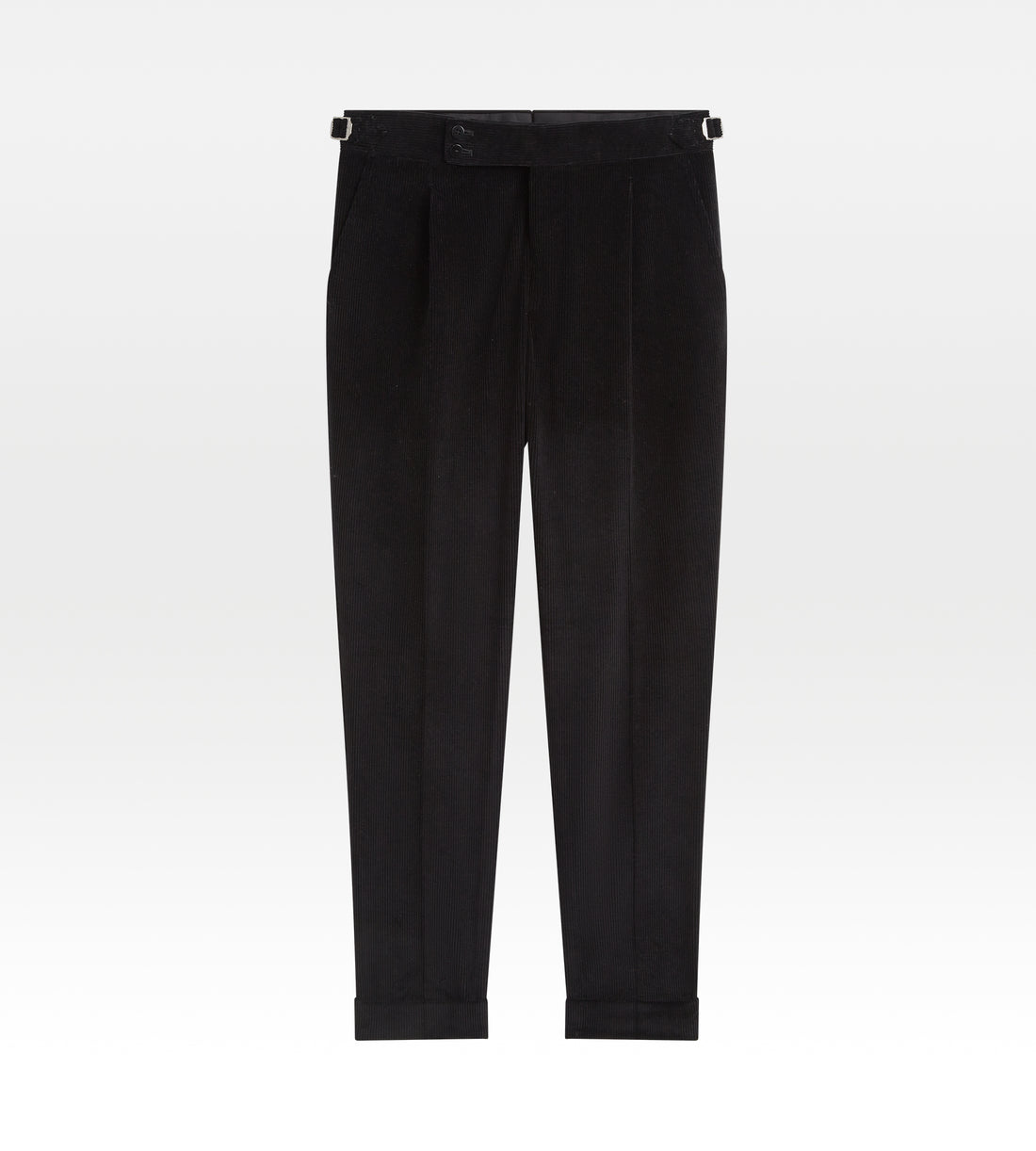 Pantalon en velours côtelé noir