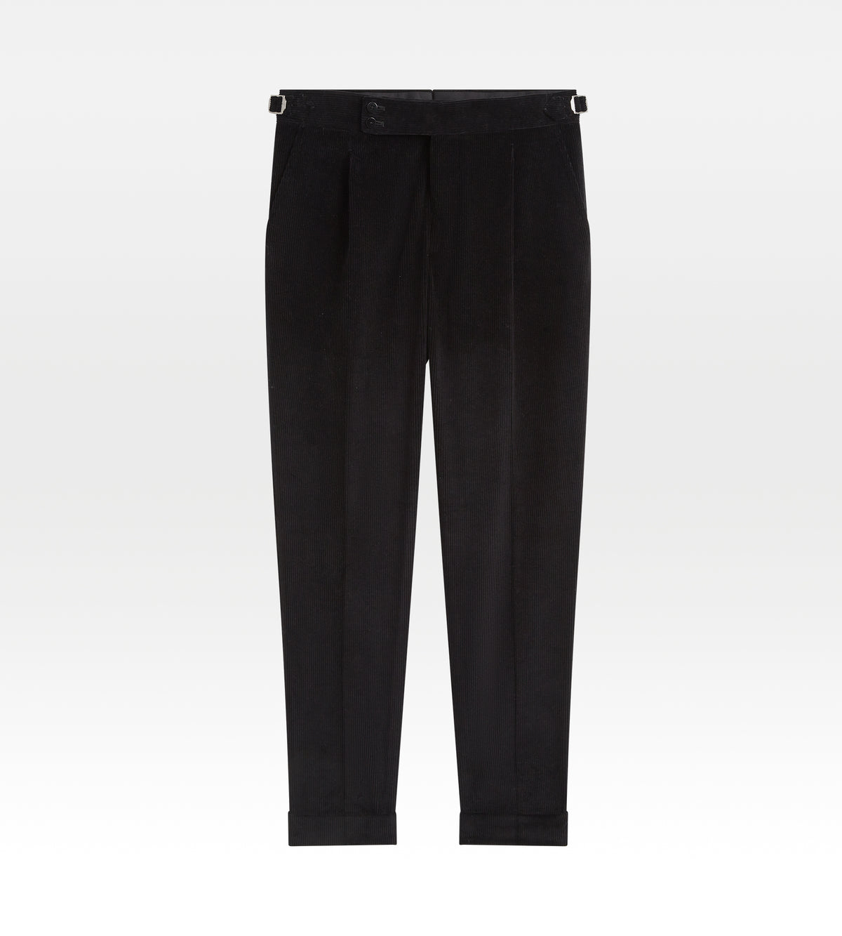 Pantalon en velours côtelé noir