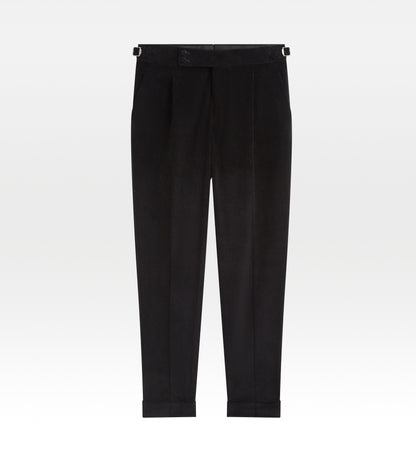 Pantalon en velours côtelé noir