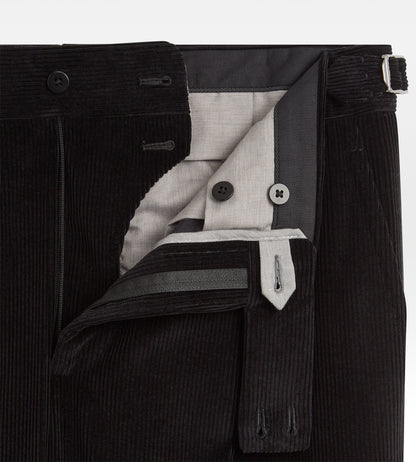 Pantalon en velours côtelé noir