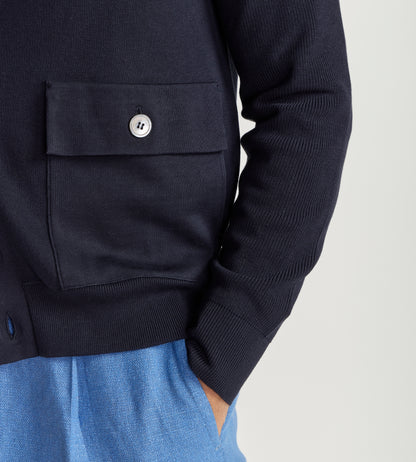 Blouson à col officier en laine