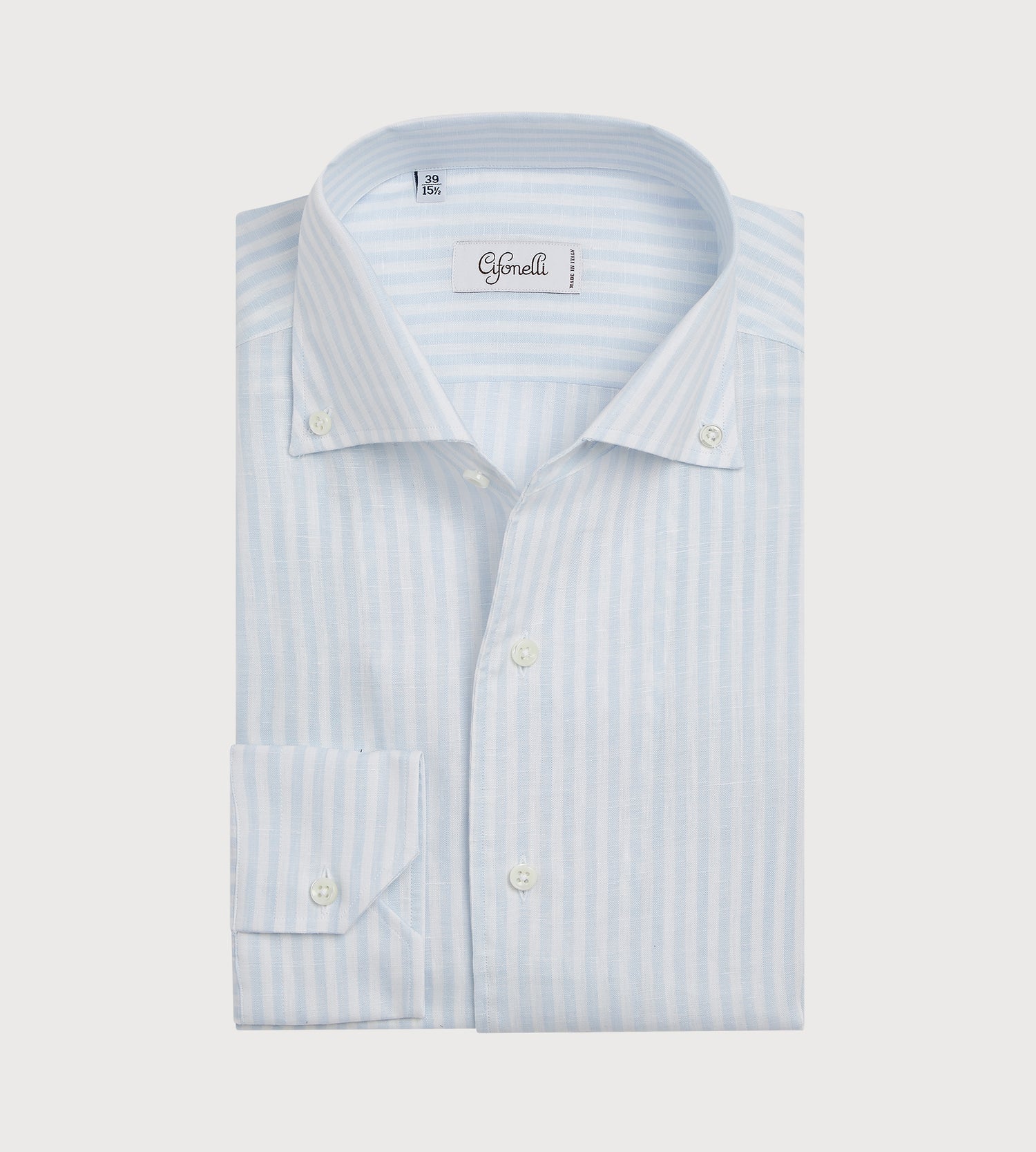 Shirt Blue white stripes