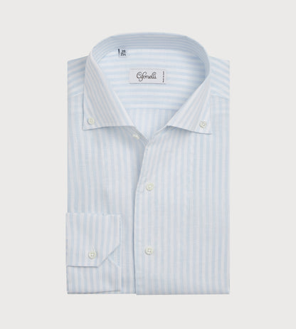 Shirt Blue white stripes