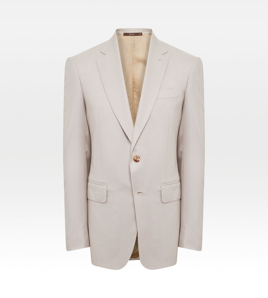 Costume beige en laine