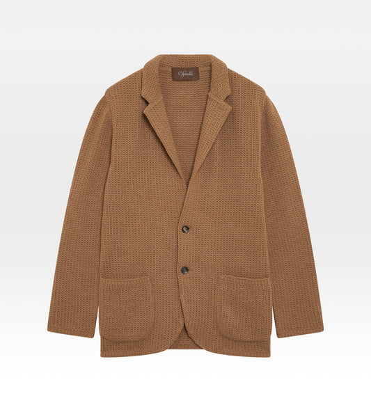 Cardigan en cachemire camel
