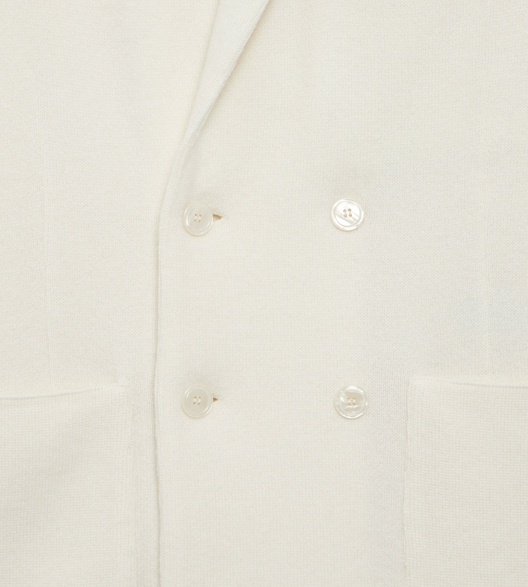 Cardigan croisé en cachemire ivoire à col châle