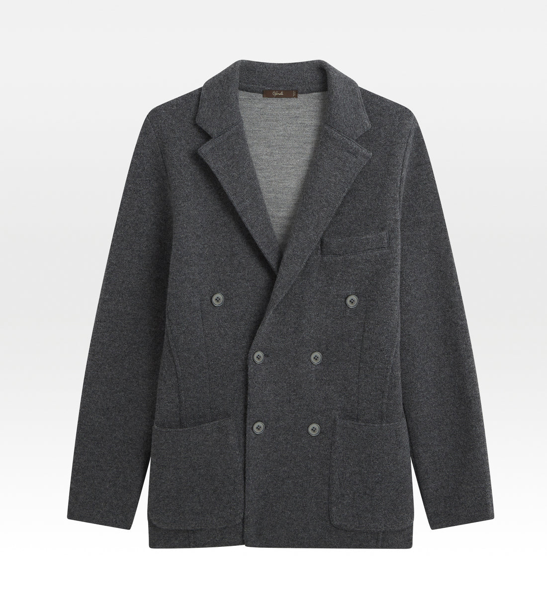 Cardigan croisé en cachemire gris