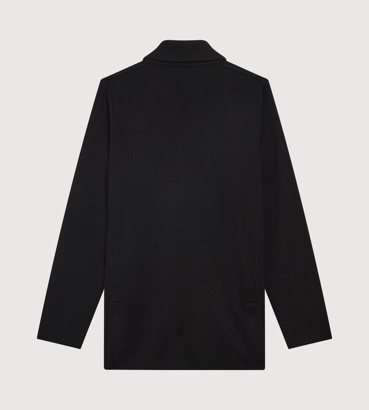 Cardigan croisé en cachemire noir à col châle